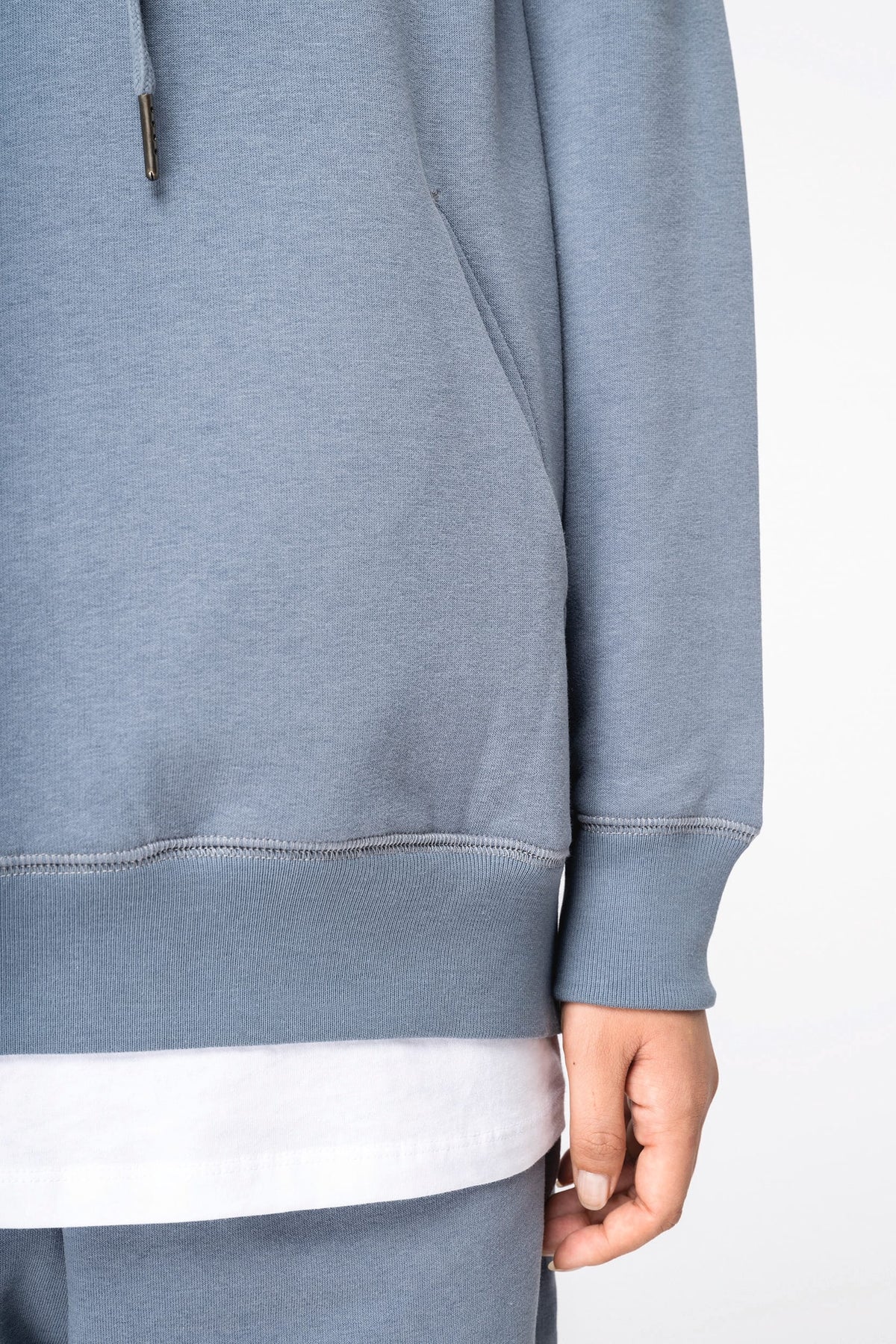Native Spirit NS422 Ecologische damessweater met capuchon en raglanmouwen