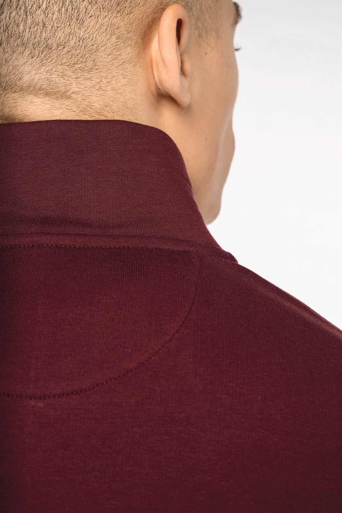 Native Spirit NS428 Ecologische herensweater met opstaande ritskraag
