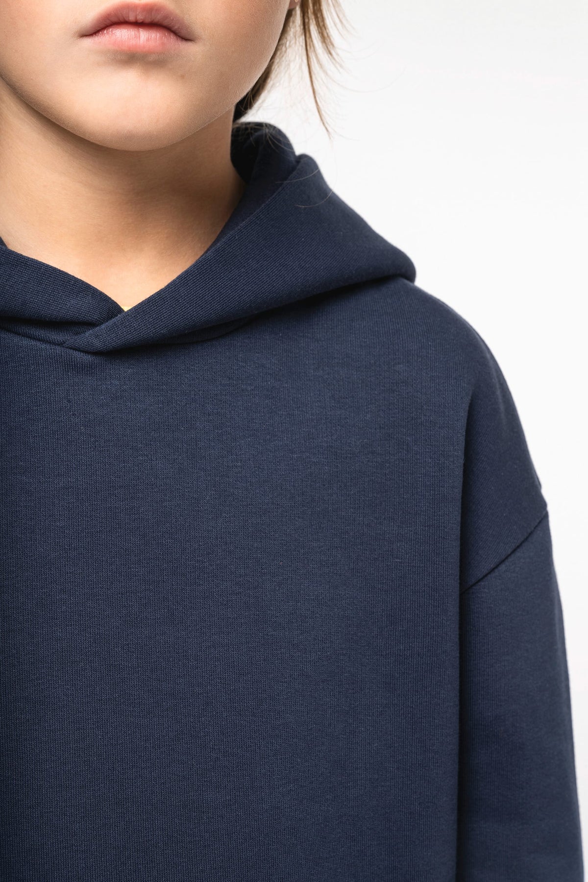 Native Spirit NS438 Ecologische oversized kindersweater met capuchon