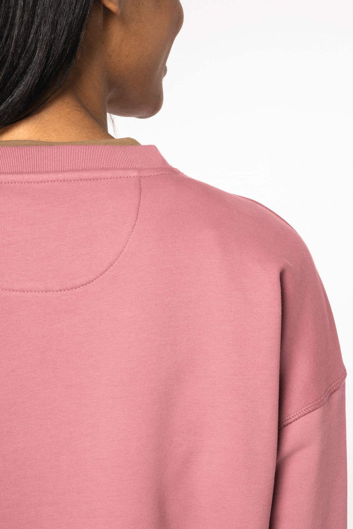 Native Spirit NS439 Ecologische dames sweater met ronde hals en verlaagde schouders