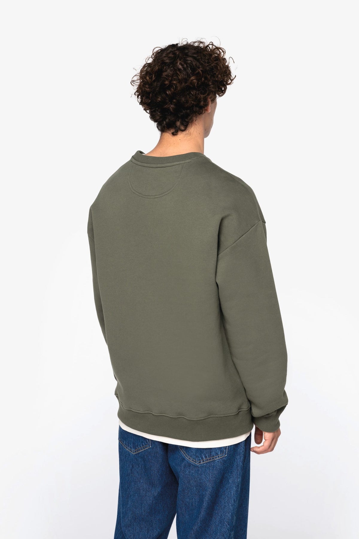 Native Spirit NS440 Ecologische oversized unisex sweater met ronde hals