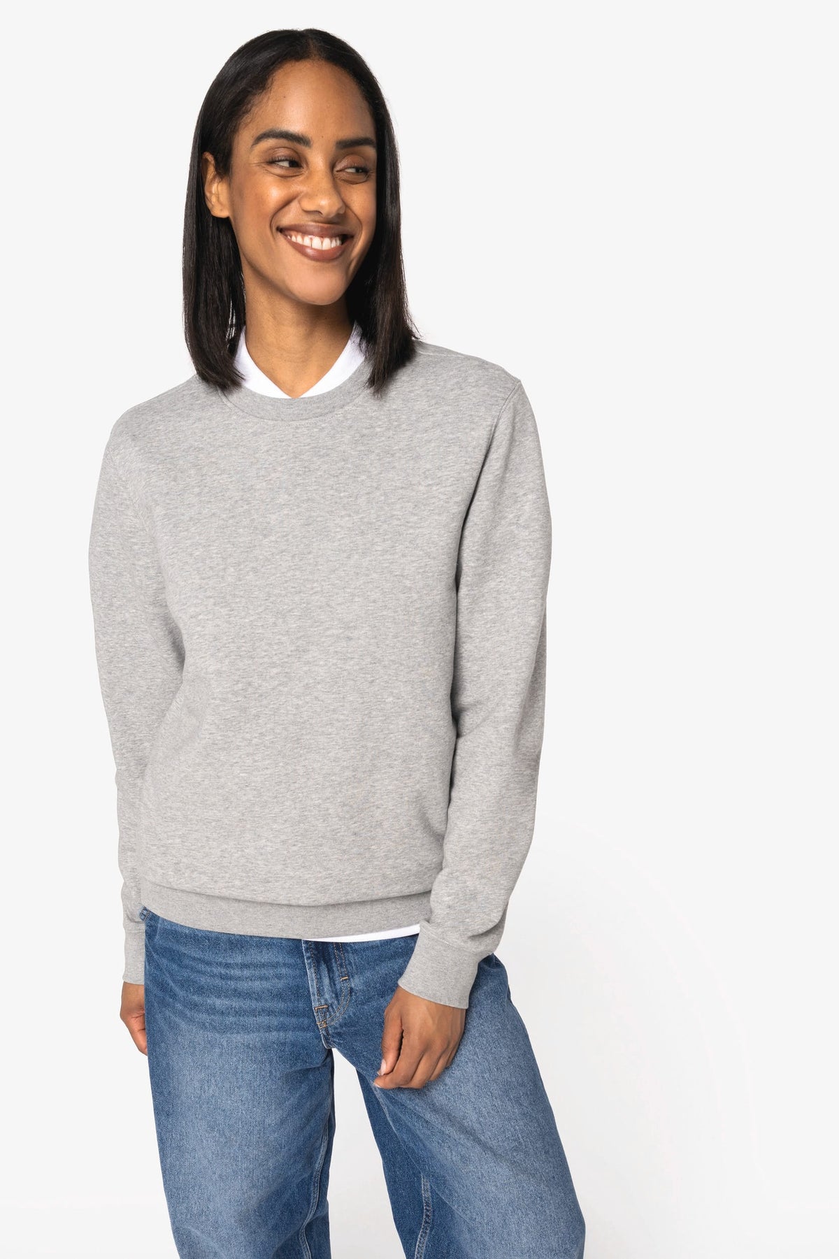 Native Spirit NS443 Ecologische unisex sweater met ronde hals