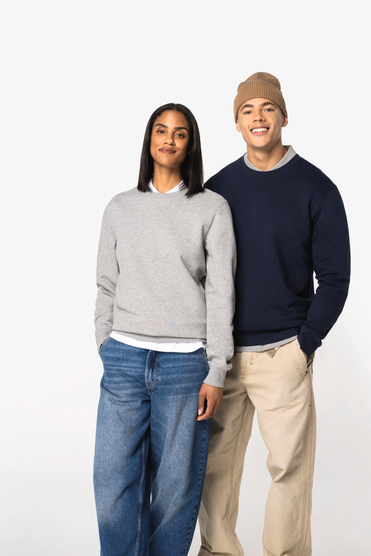 Native Spirit NS443 Ecologische unisex sweater met ronde hals