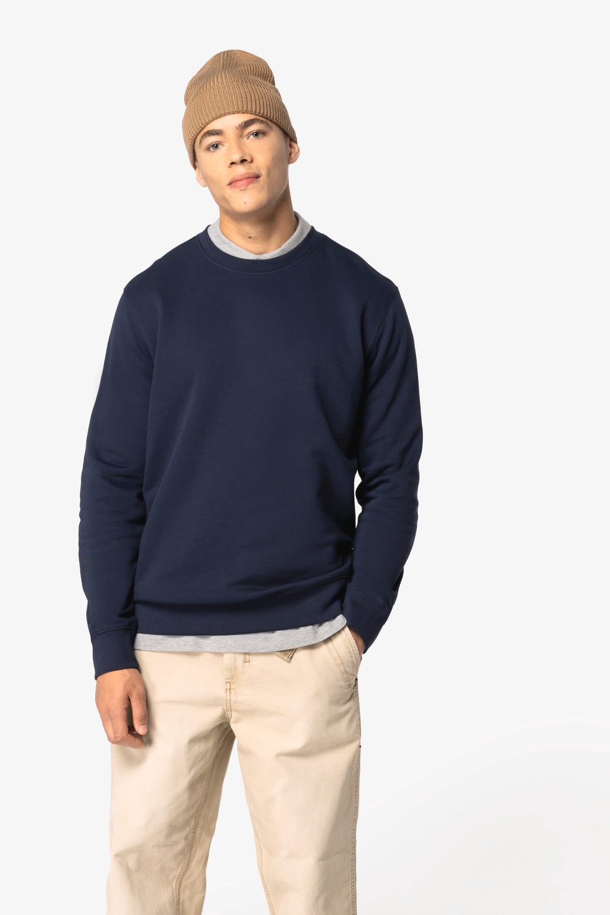 Native Spirit NS443 Ecologische unisex sweater met ronde hals