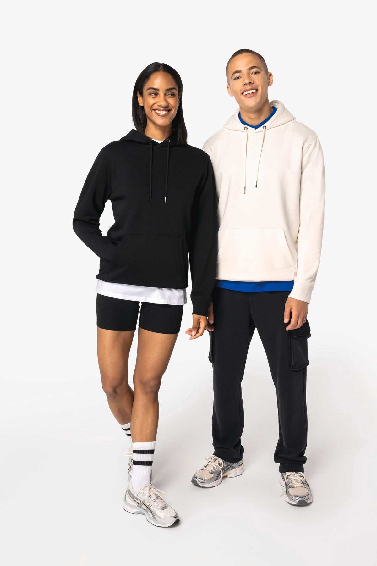 Native Spirit NS444 Ecologische unisex sweater met capuchon