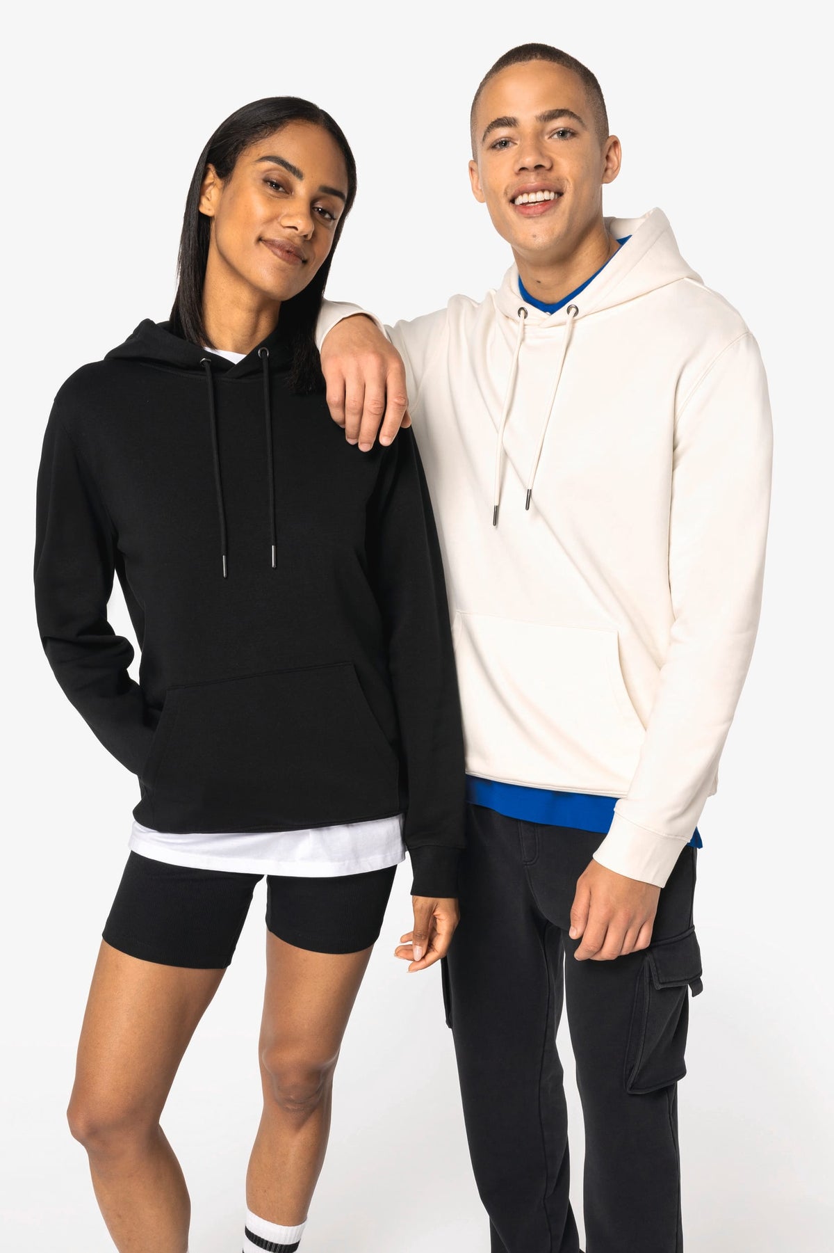 Native Spirit NS444 Ecologische unisex sweater met capuchon