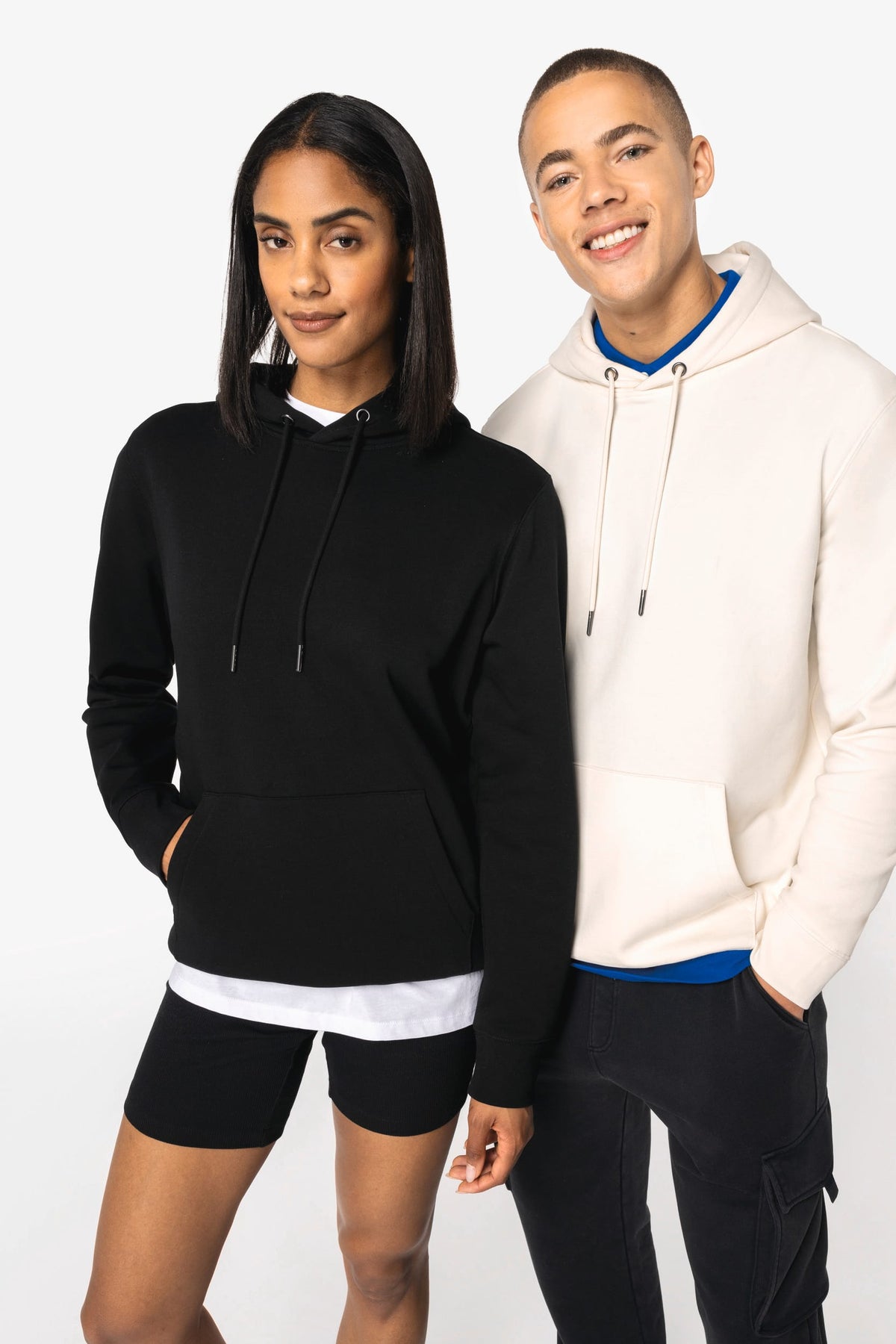 Native Spirit NS444 Ecologische unisex sweater met capuchon