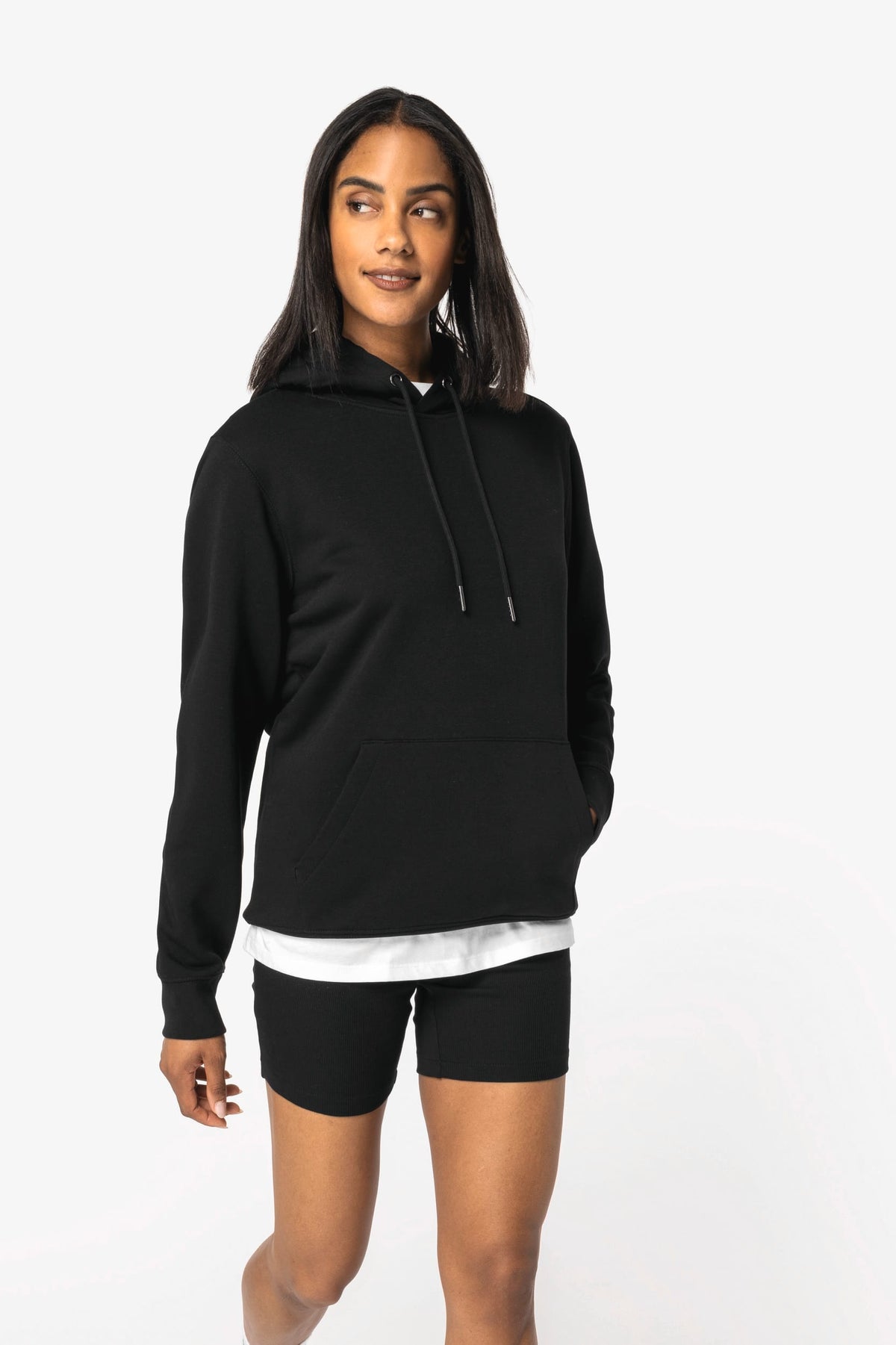 Native Spirit NS444 Ecologische unisex sweater met capuchon
