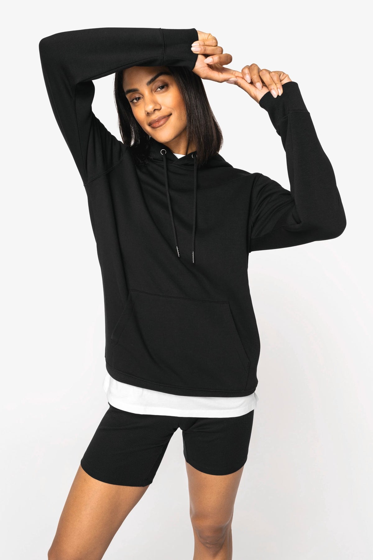 Native Spirit NS444 Ecologische unisex sweater met capuchon