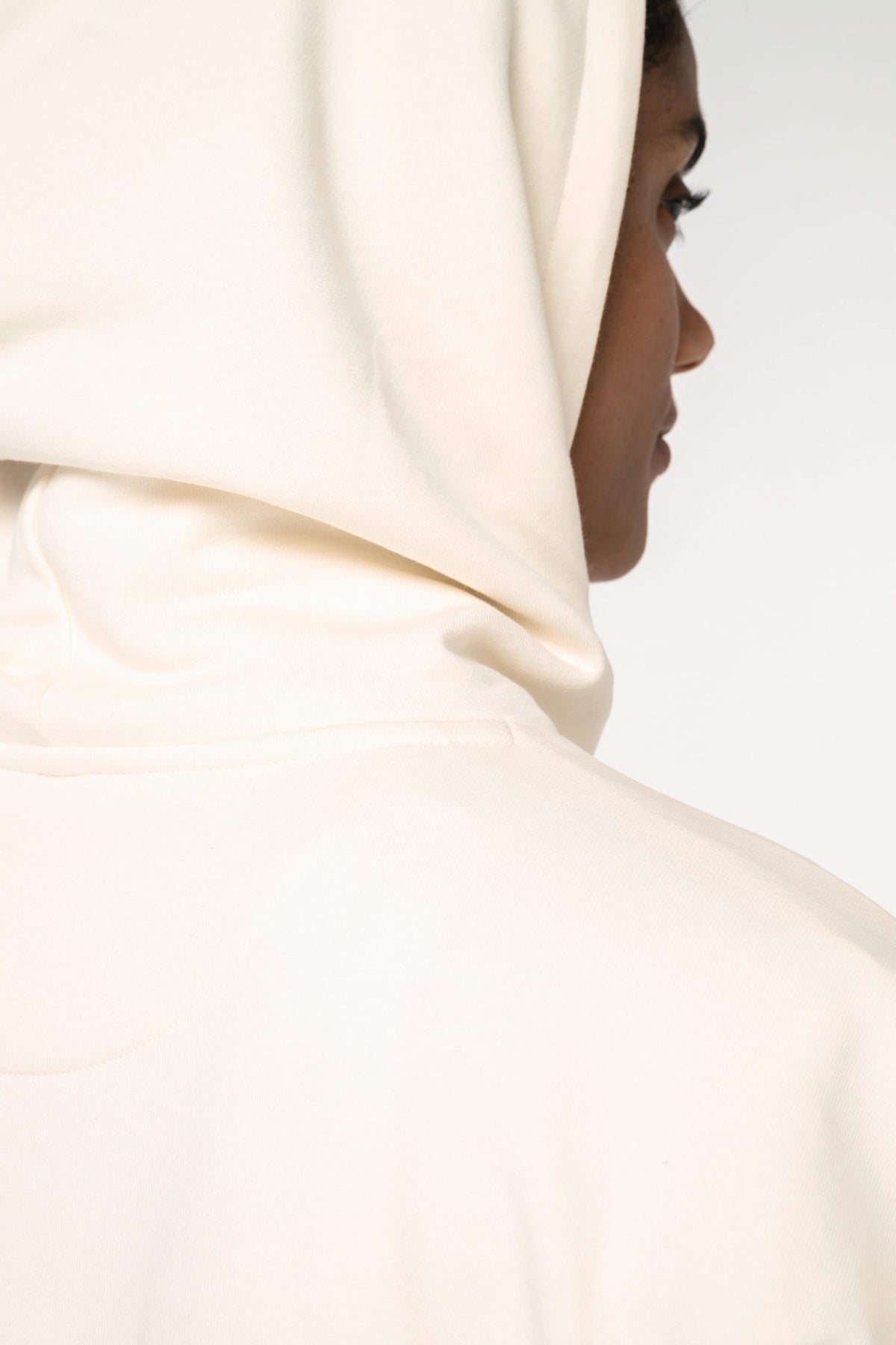 Native Spirit NS446 Ecologische ruime, mouwloze damessweater met capuchon in French Terry