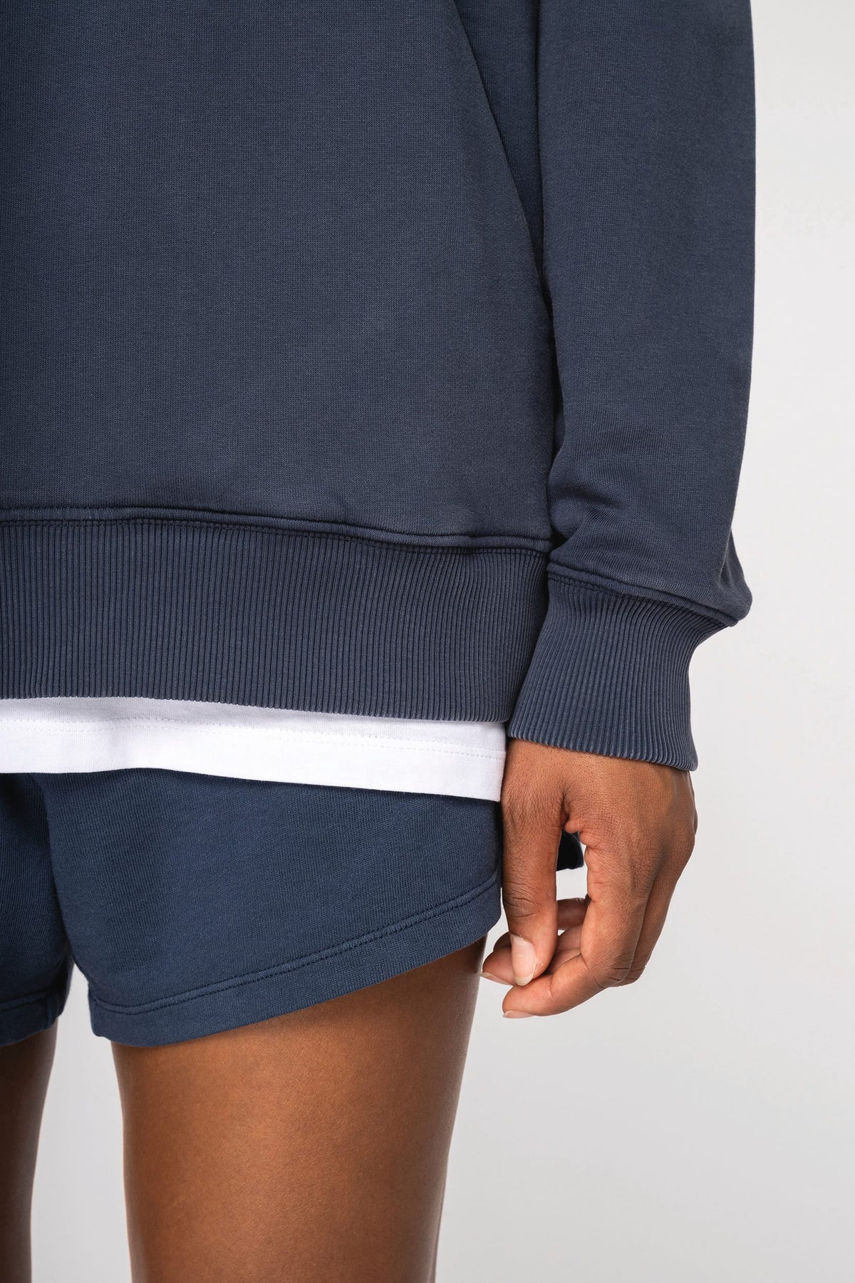 Native Spirit NS448 Duurzame unisex oversized verwassen sweater met capuchon