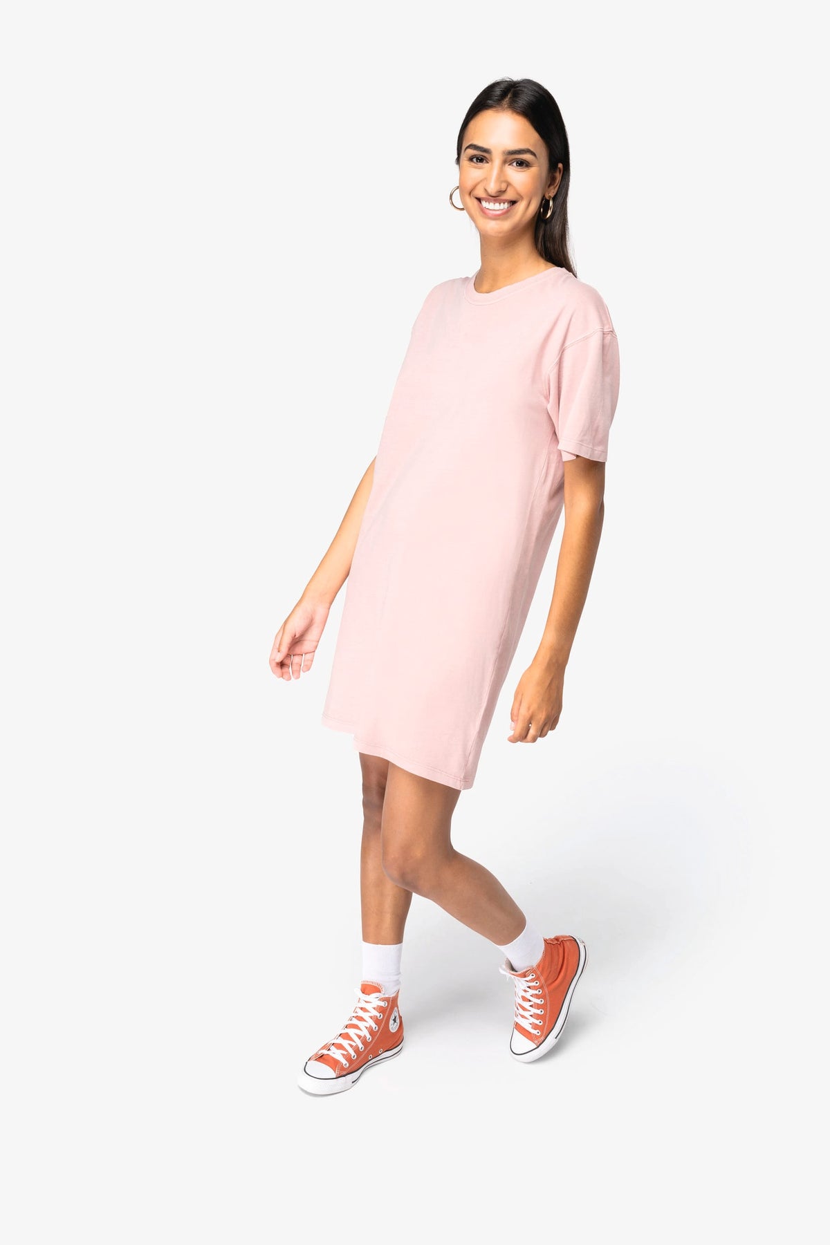 Native Spirit NS5000 Ecologische verwassen T-shirtjurk