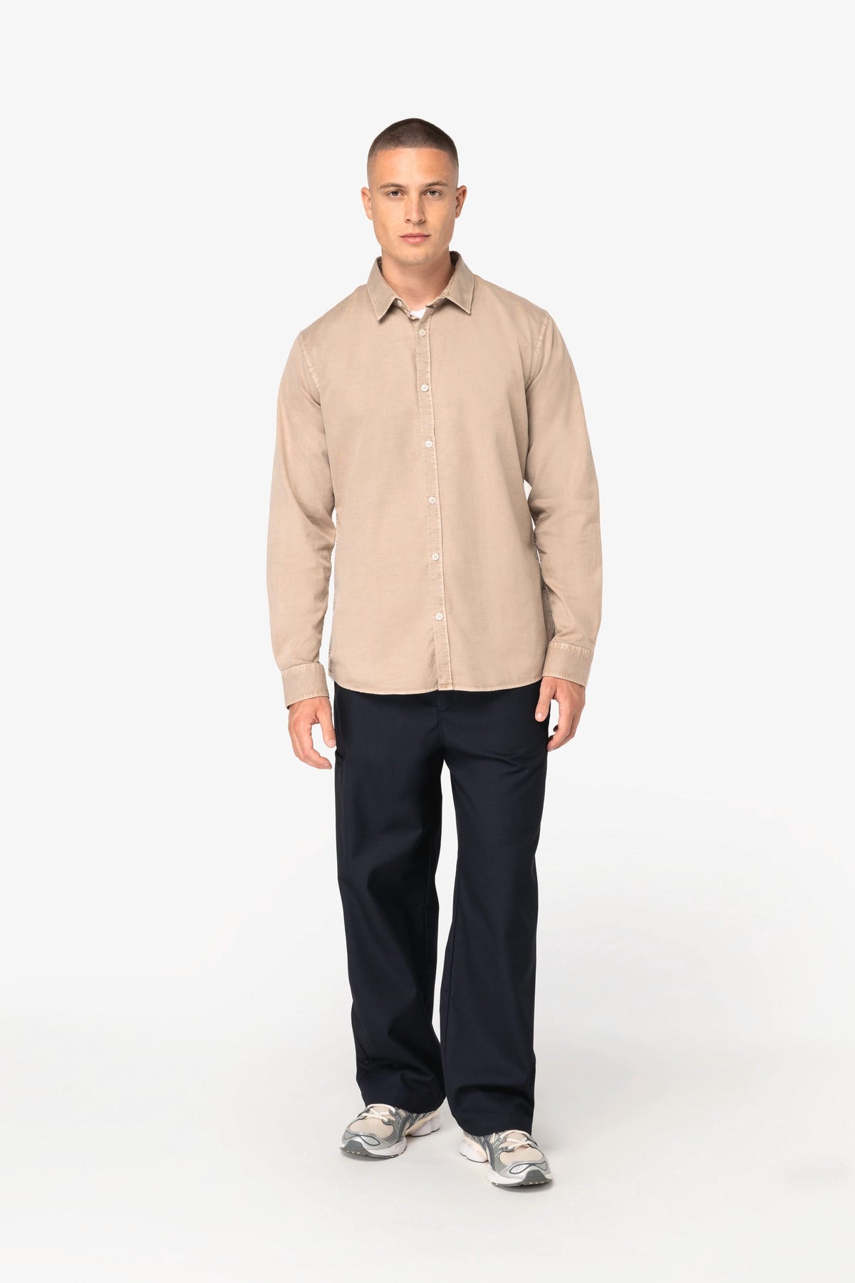 Native Spirit NS502 Ecologisch verwassen herenoverhemd