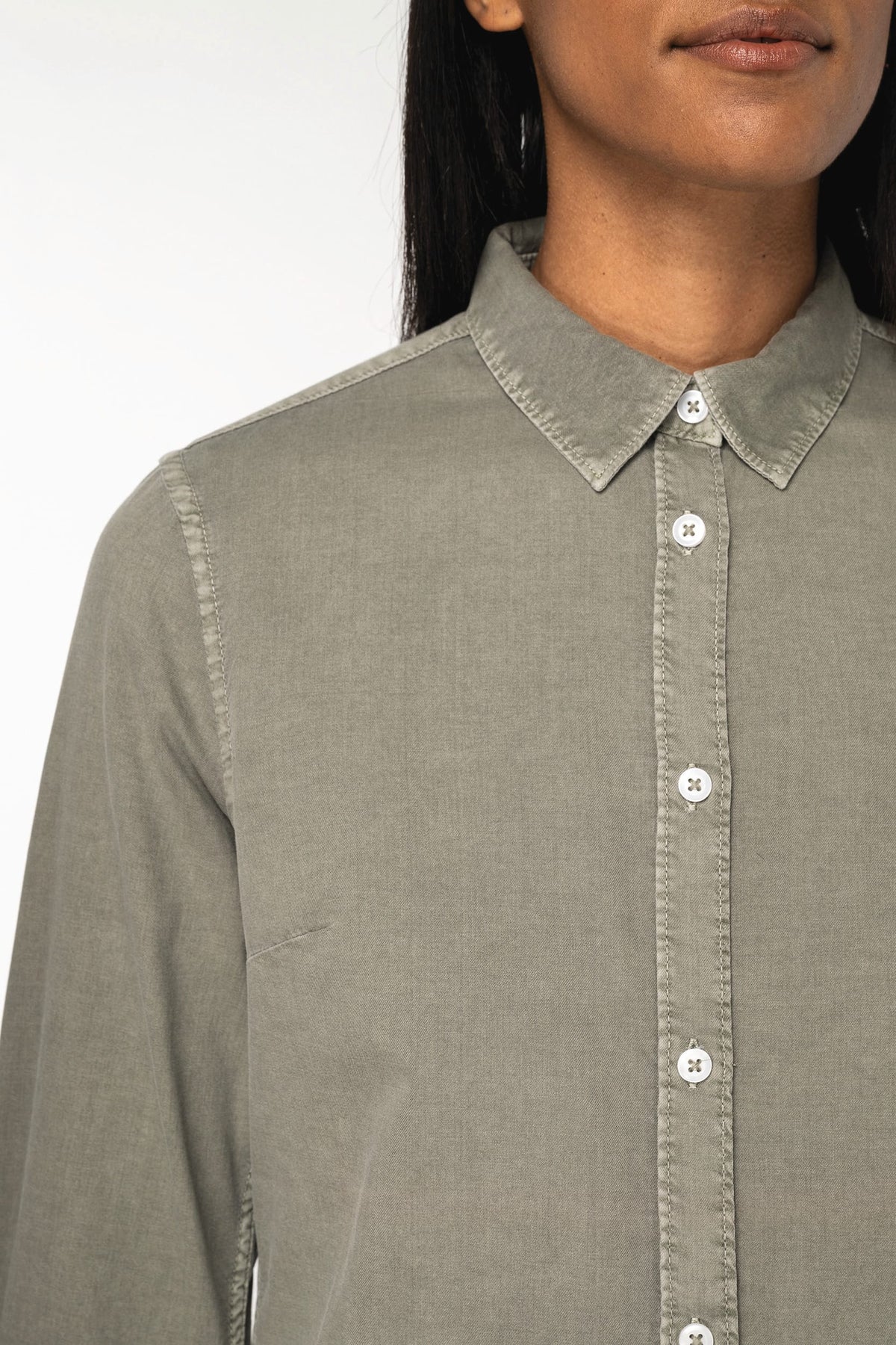 Native Spirit NS503 Ecologisch verwassen damesoverhemd