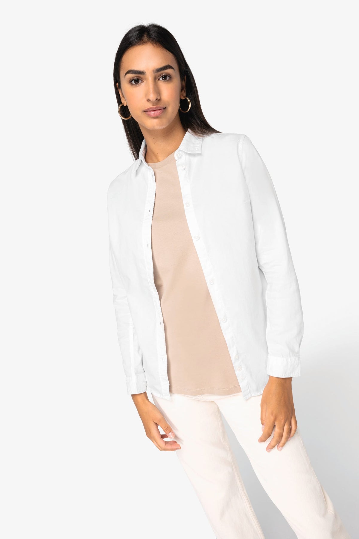 Native Spirit NS503 Ecologisch verwassen damesoverhemd