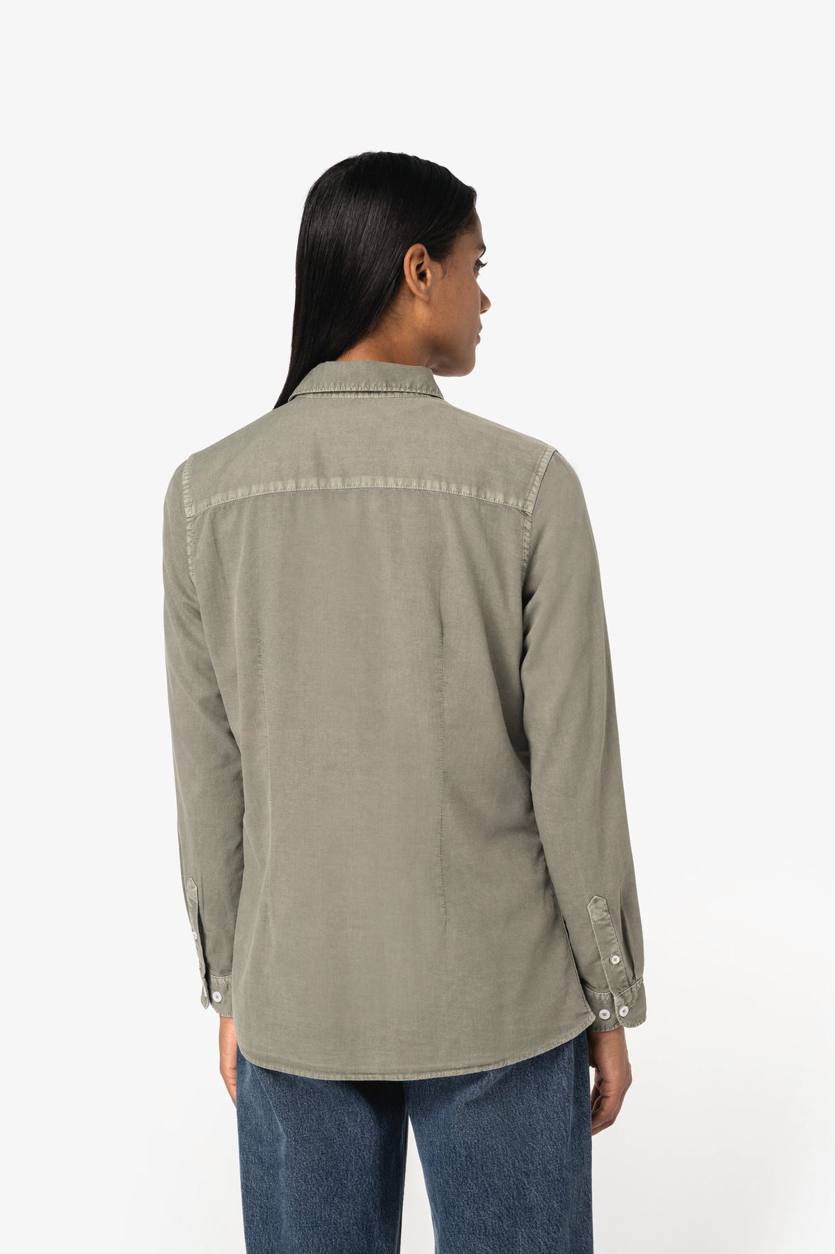 Native Spirit NS503 Ecologisch verwassen damesoverhemd