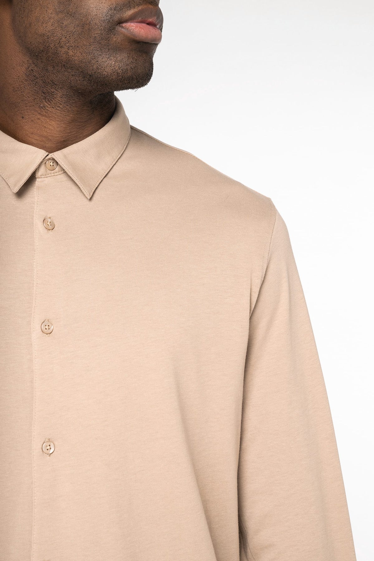 Native Spirit NS510 Ecologisch herenoverhemd van jersey