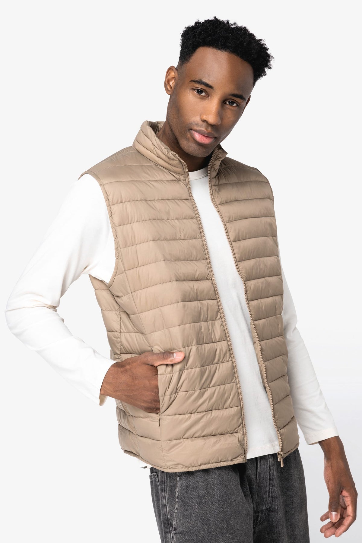 Native Spirit NS6005 Ecologische lichte bodywarmer voor heren
