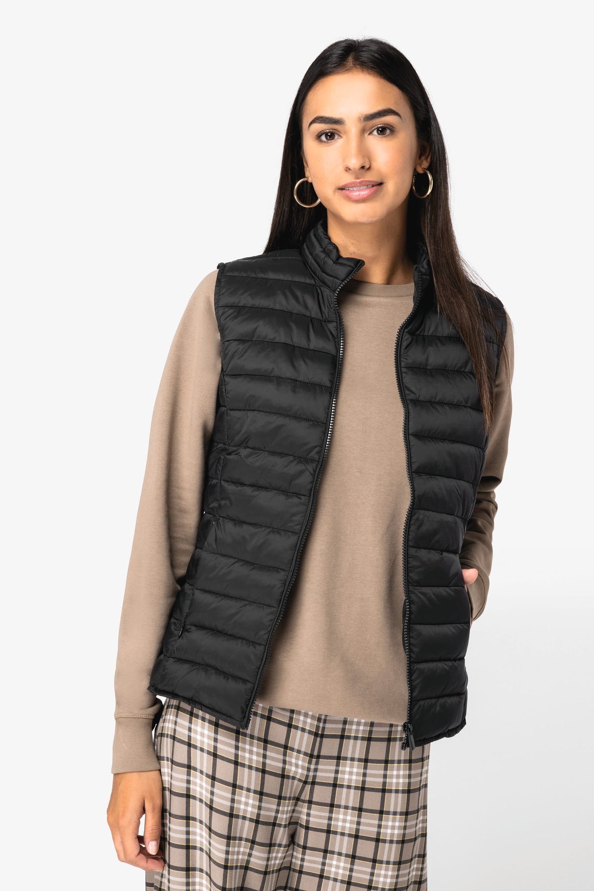 Native Spirit NS6006 Ecologische lichte bodywarmer voor dames