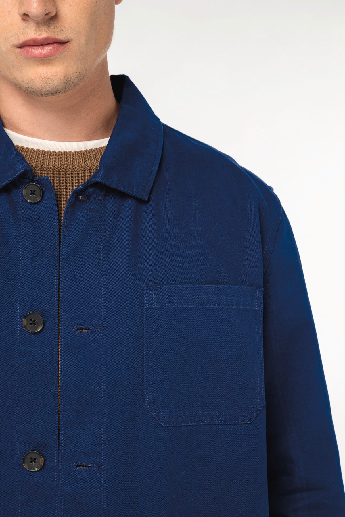 Native Spirit NS611 Verwassen ecologische unisex workerjack