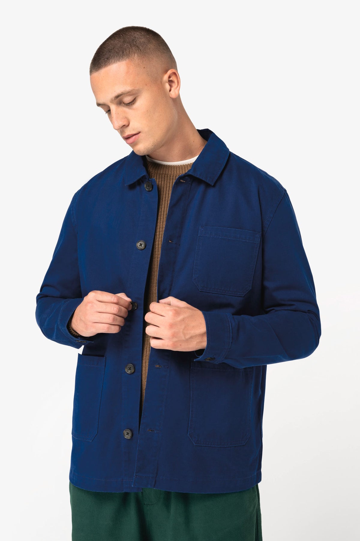 Native Spirit NS611 Verwassen ecologische unisex workerjack
