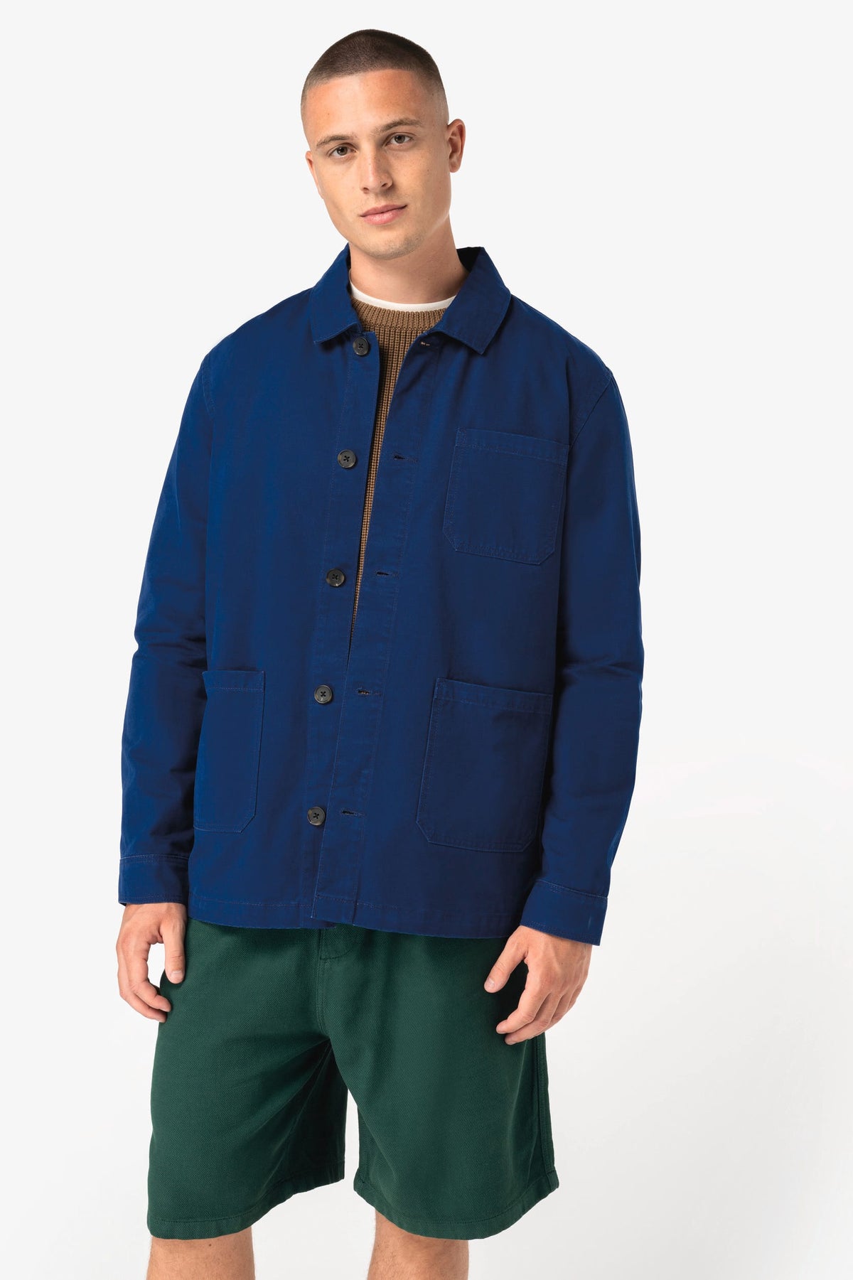 Native Spirit NS611 Verwassen ecologische unisex workerjack