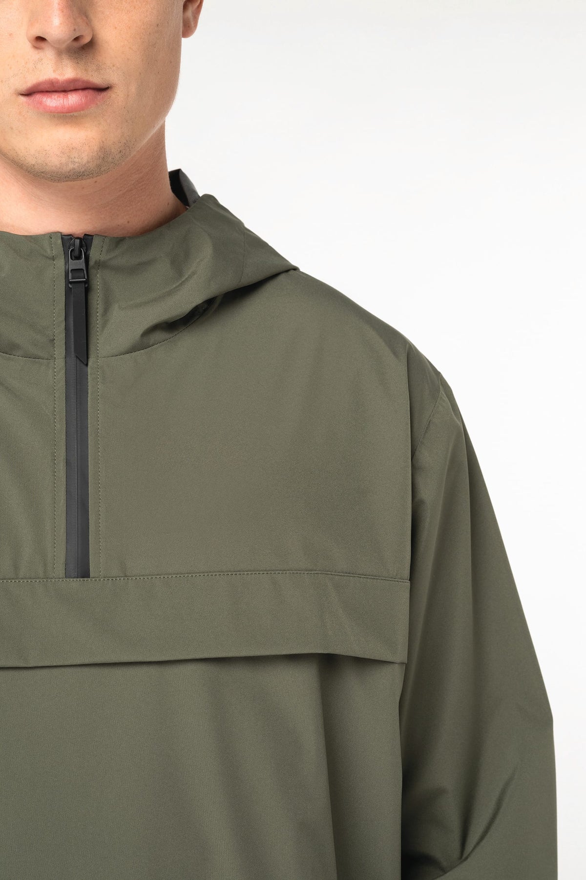 Native Spirit NS616 Ecologisch waterdicht unisex windjack met kwartrits