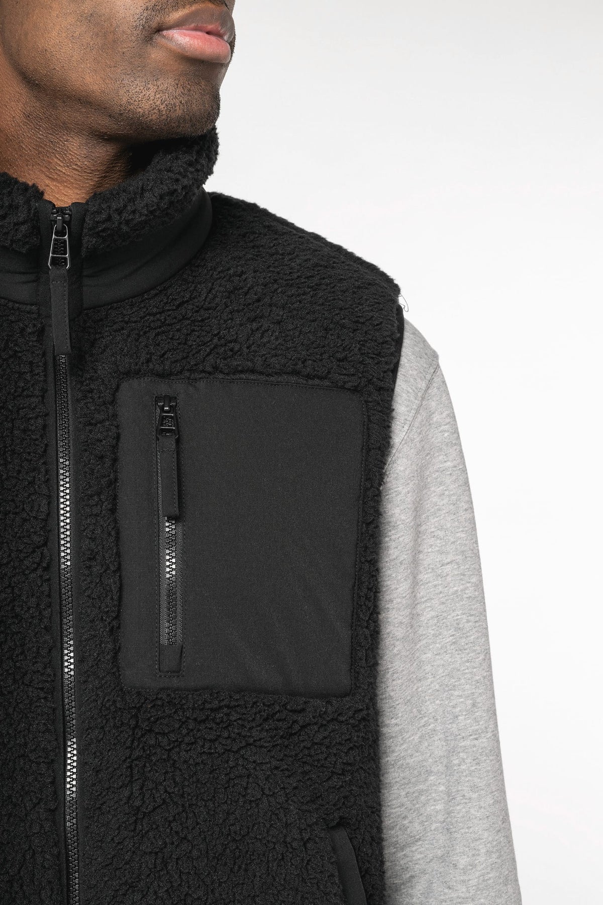 Native Spirit NS624 Ecologische unisex bodywarmer van sherpa