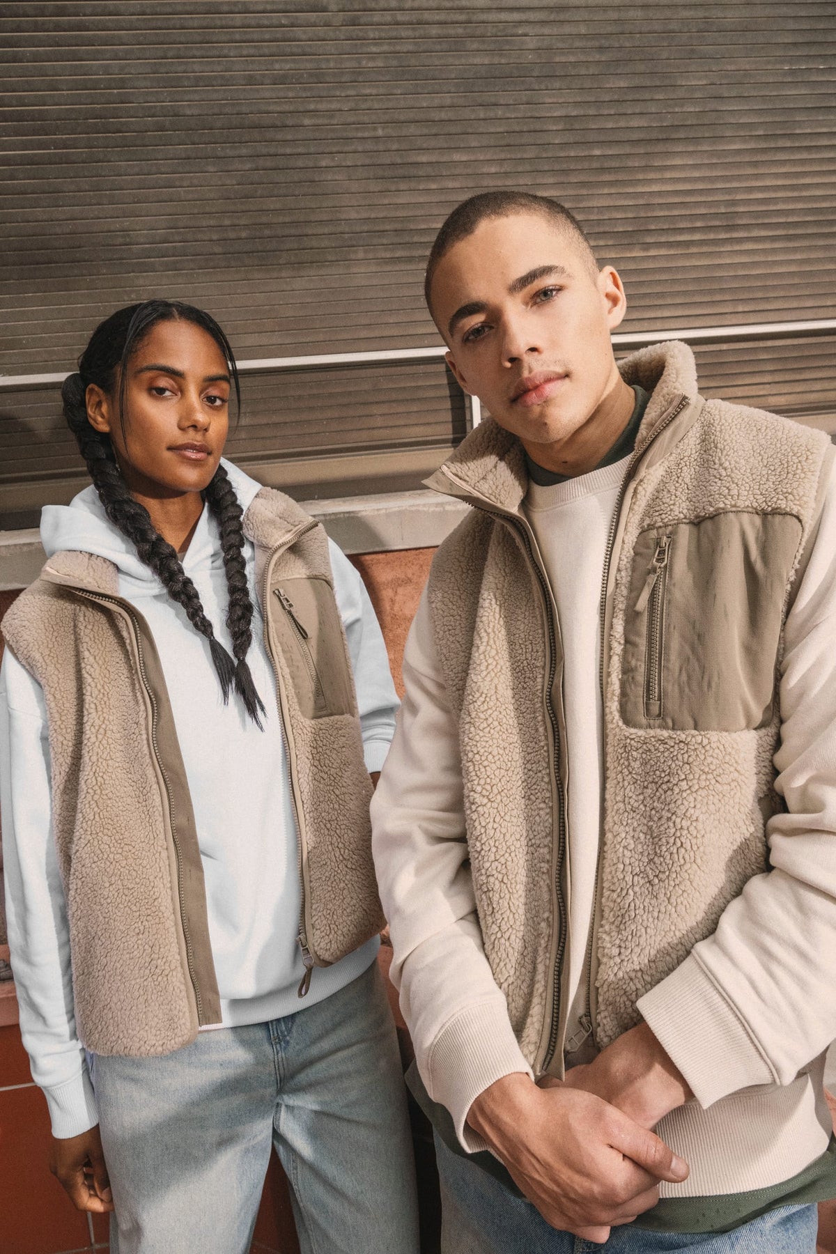 Native Spirit NS624 Ecologische unisex bodywarmer van sherpa