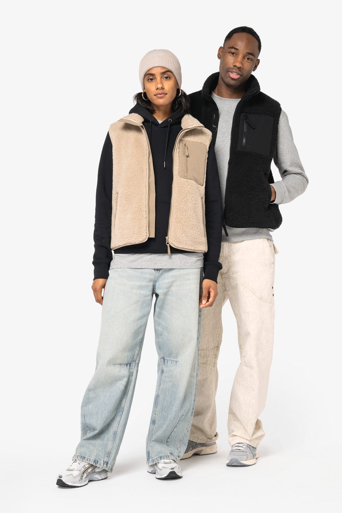 Native Spirit NS624 Ecologische unisex bodywarmer van sherpa