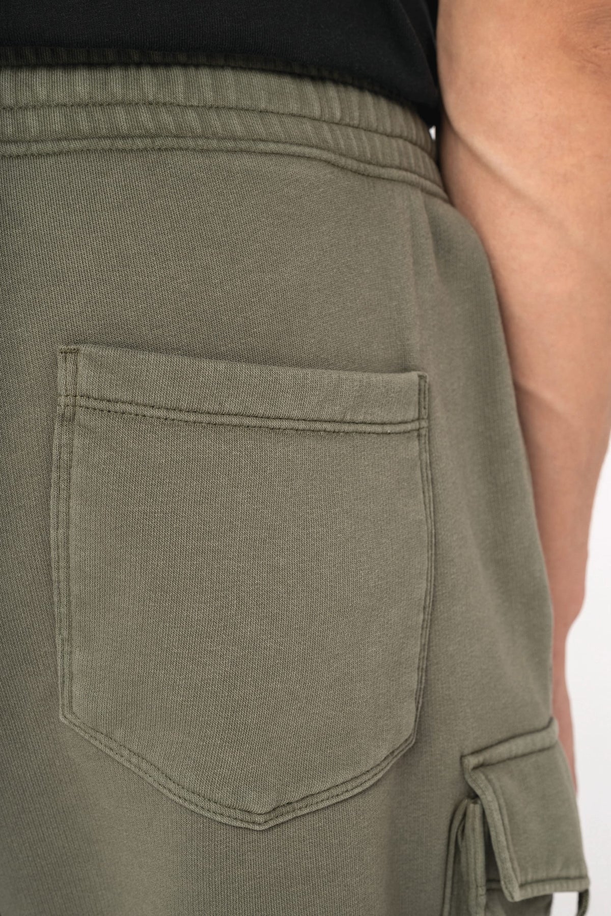 Native Spirit NS717 Duurzame verwassen herencargoshort van French Terry