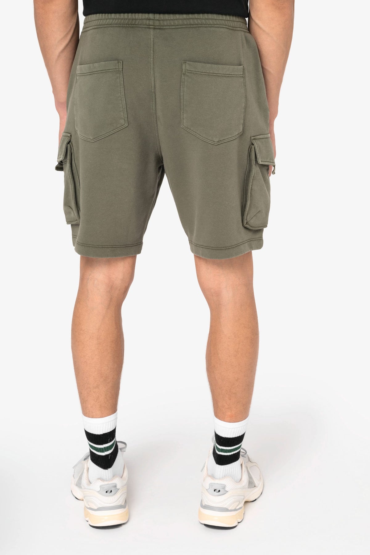 Native Spirit NS717 Duurzame verwassen herencargoshort van French Terry