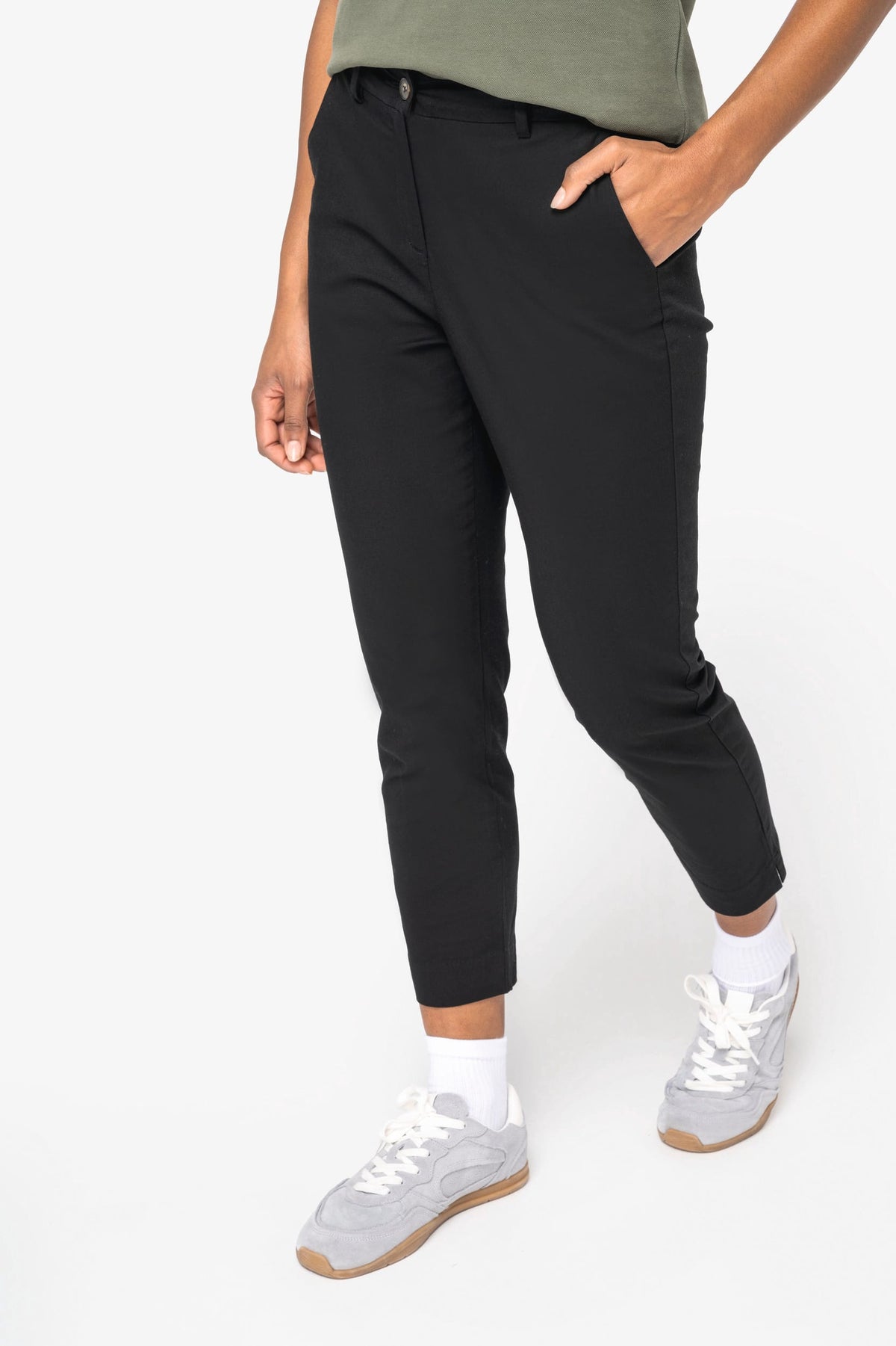 Native Spirit NS737 Ecologische enkellange chinobroek dames