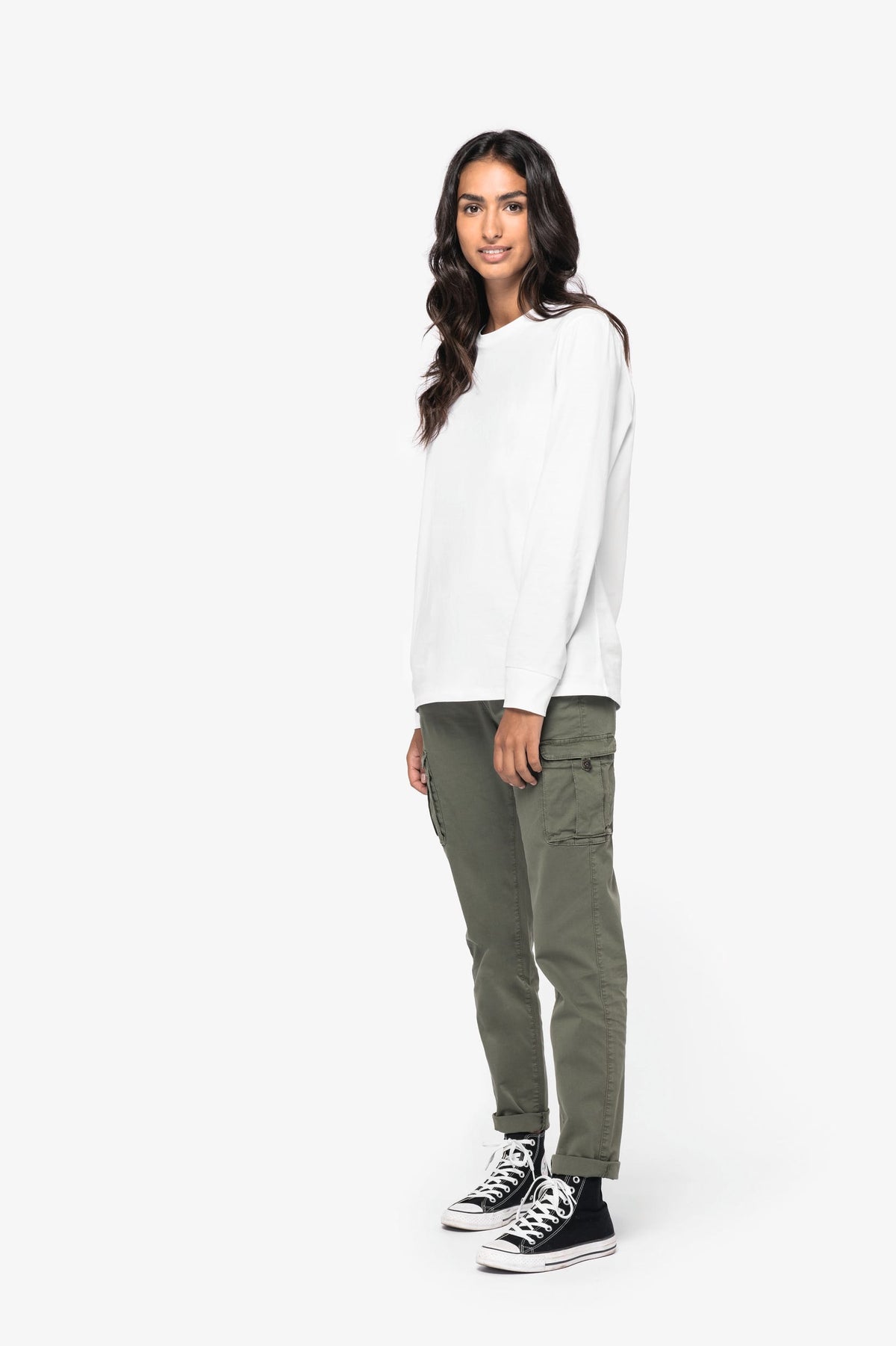 Native Spirit NS741 Ecologische verwassen cargobroek dames