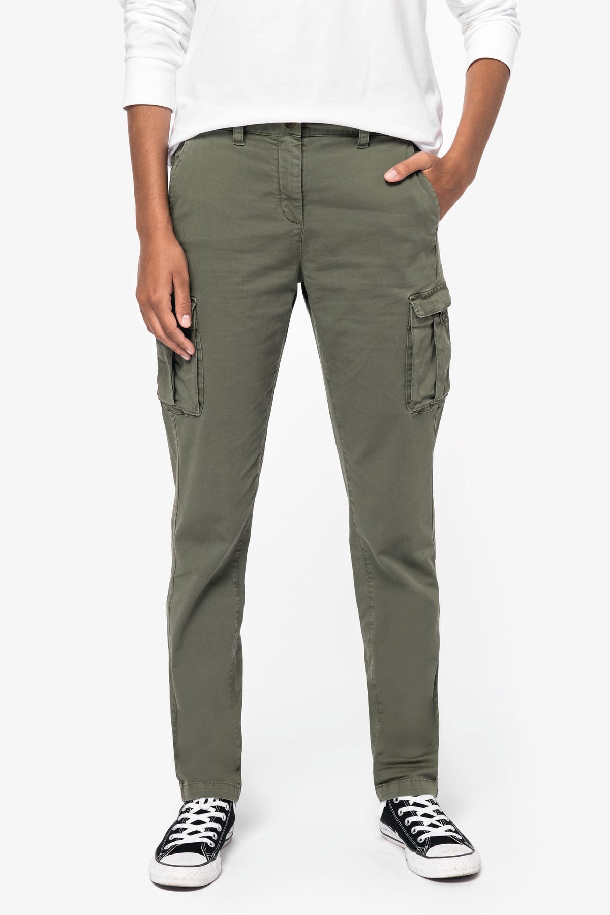 Native Spirit NS741 Ecologische verwassen cargobroek dames