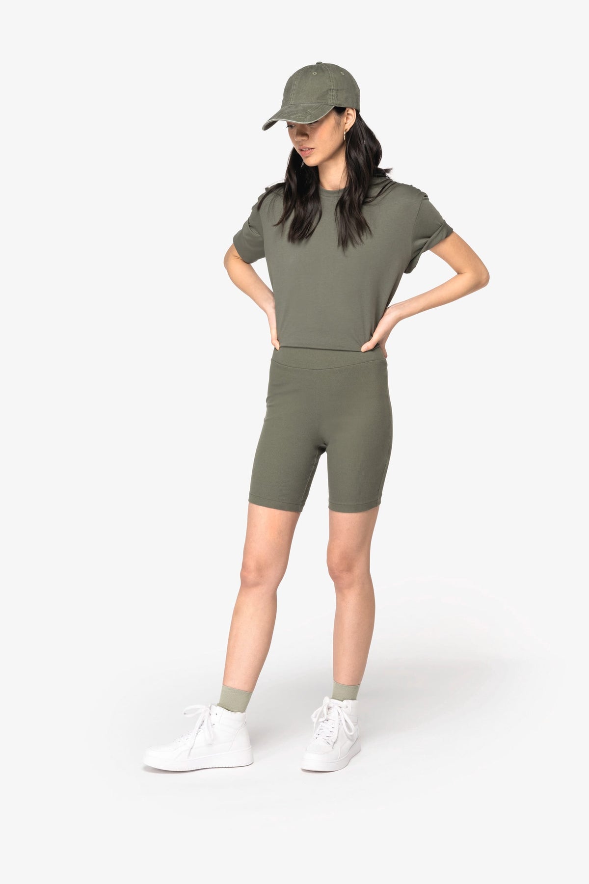 Native Spirit NS744 Ecologische geribde damesshort