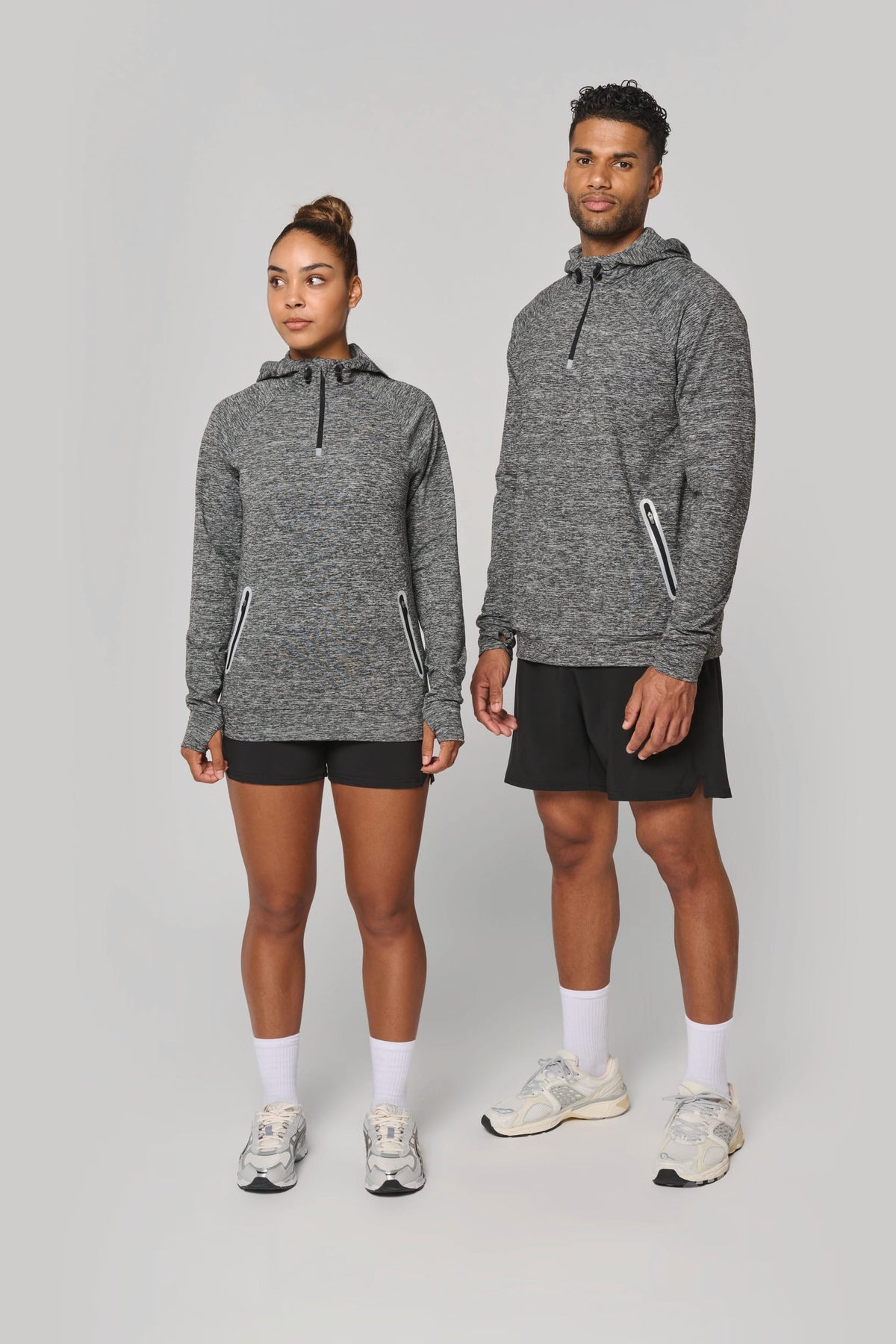 PROACT® PA360 unisex sportsweater Met Capuchon En Ritskraag