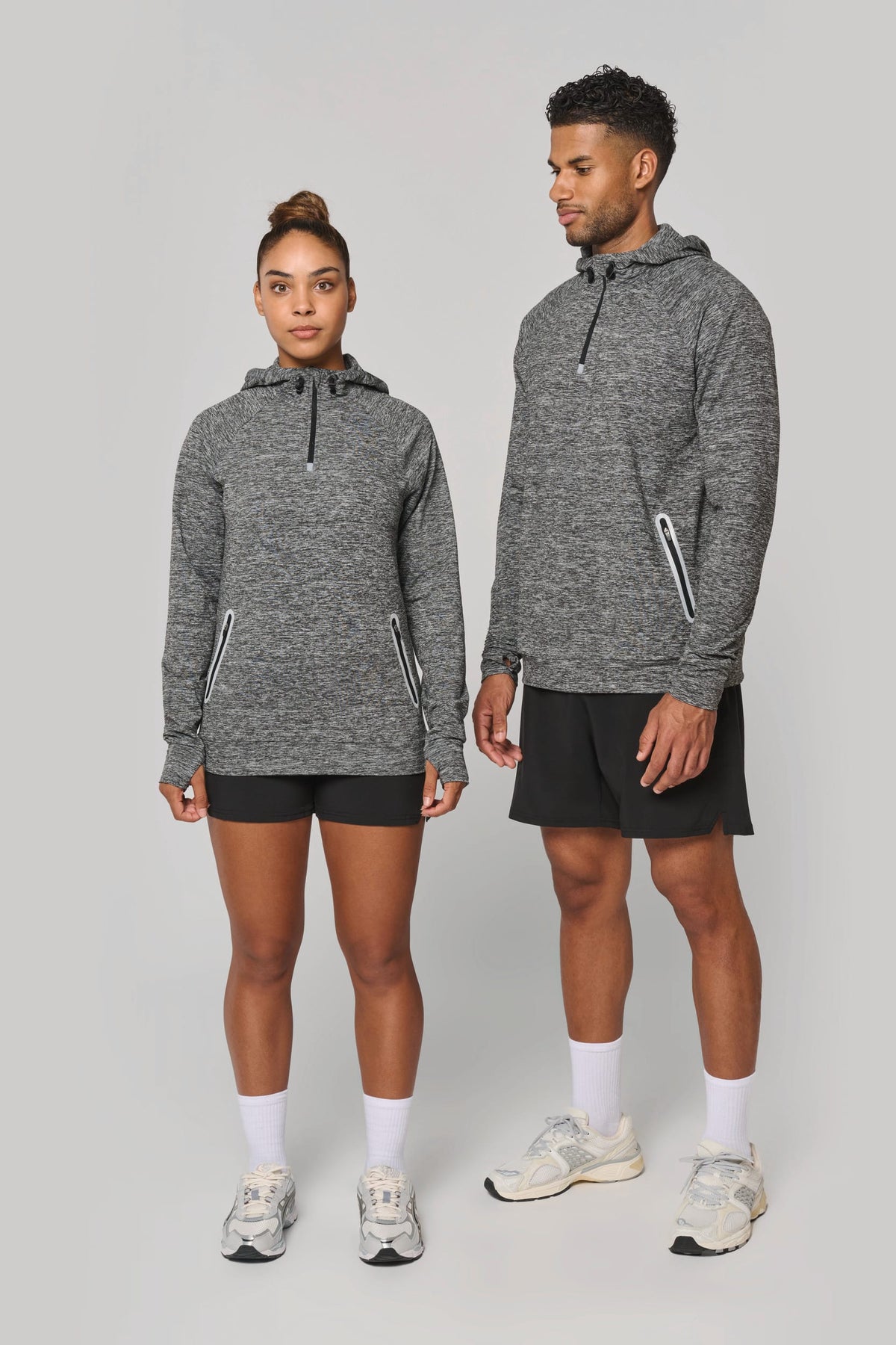 PROACT® PA360 unisex sportsweater Met Capuchon En Ritskraag