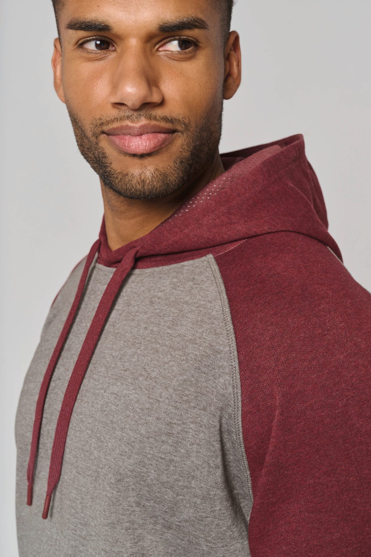 PROACT® PA369 Tweekleurige sweater met capuchon volwassene