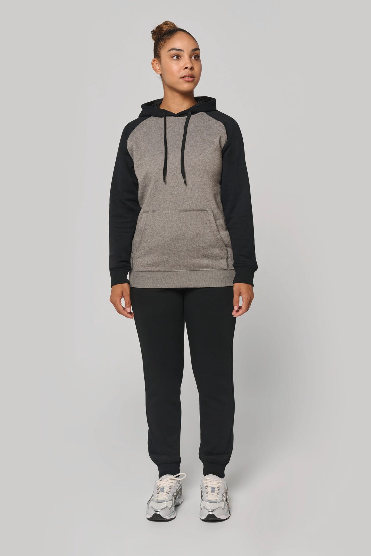 PROACT® PA369 Tweekleurige sweater met capuchon volwassene