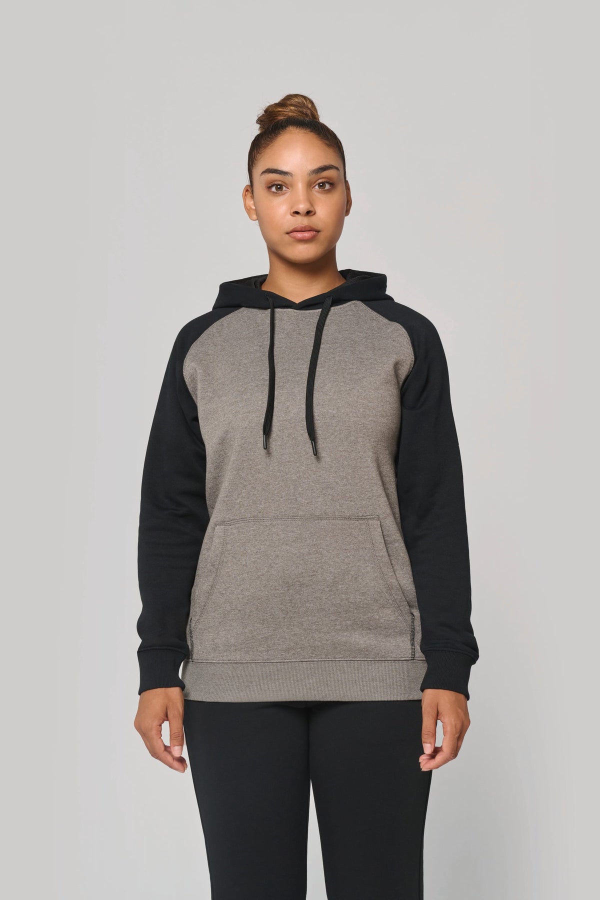 PROACT® PA369 Tweekleurige sweater met capuchon volwassene