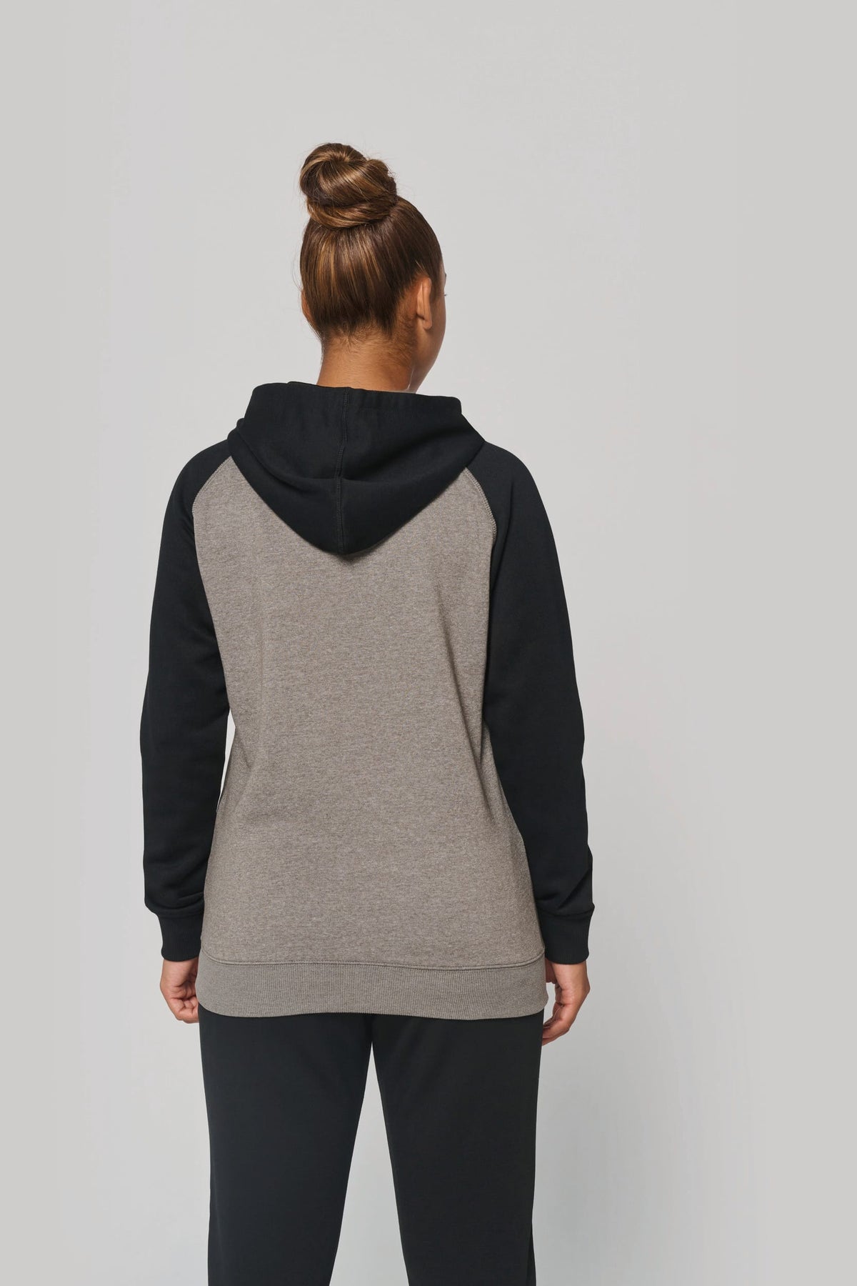 PROACT® PA369 Tweekleurige sweater met capuchon volwassene