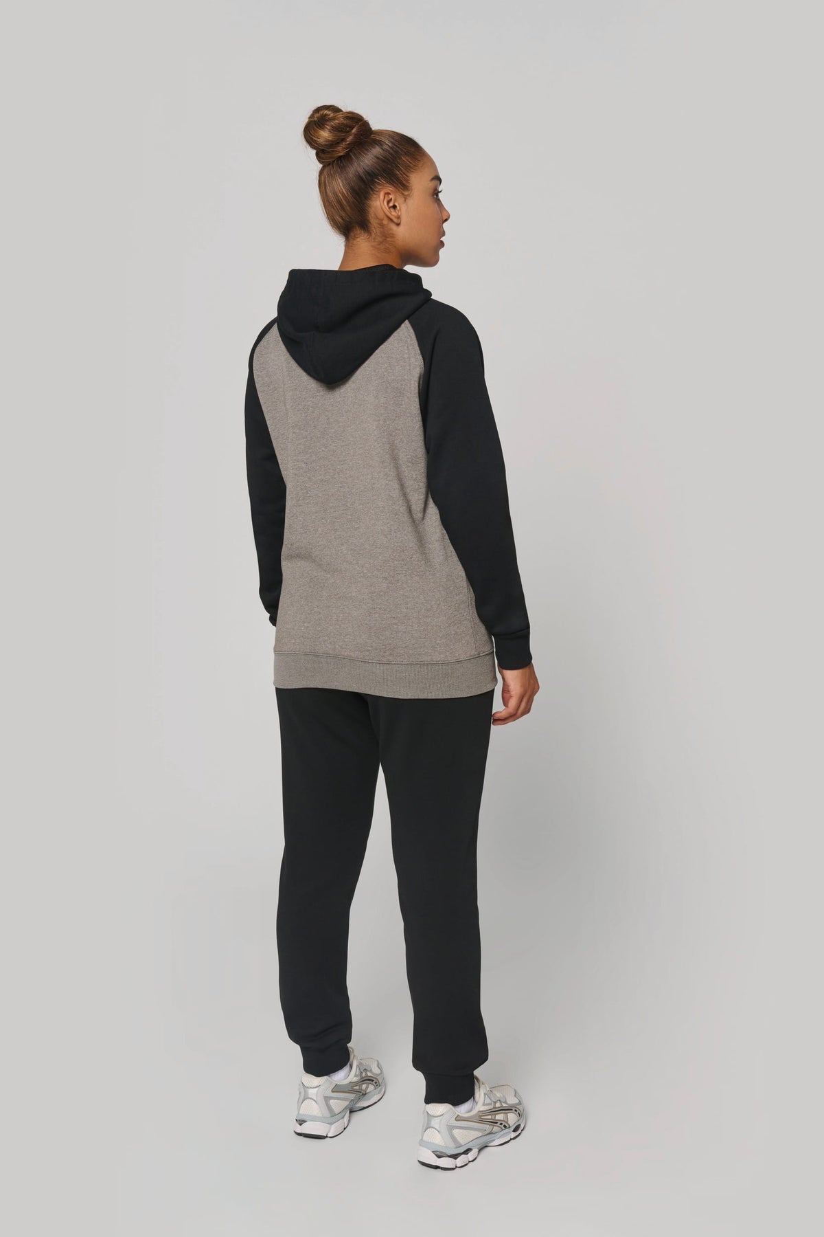 PROACT® PA369 Tweekleurige sweater met capuchon volwassene