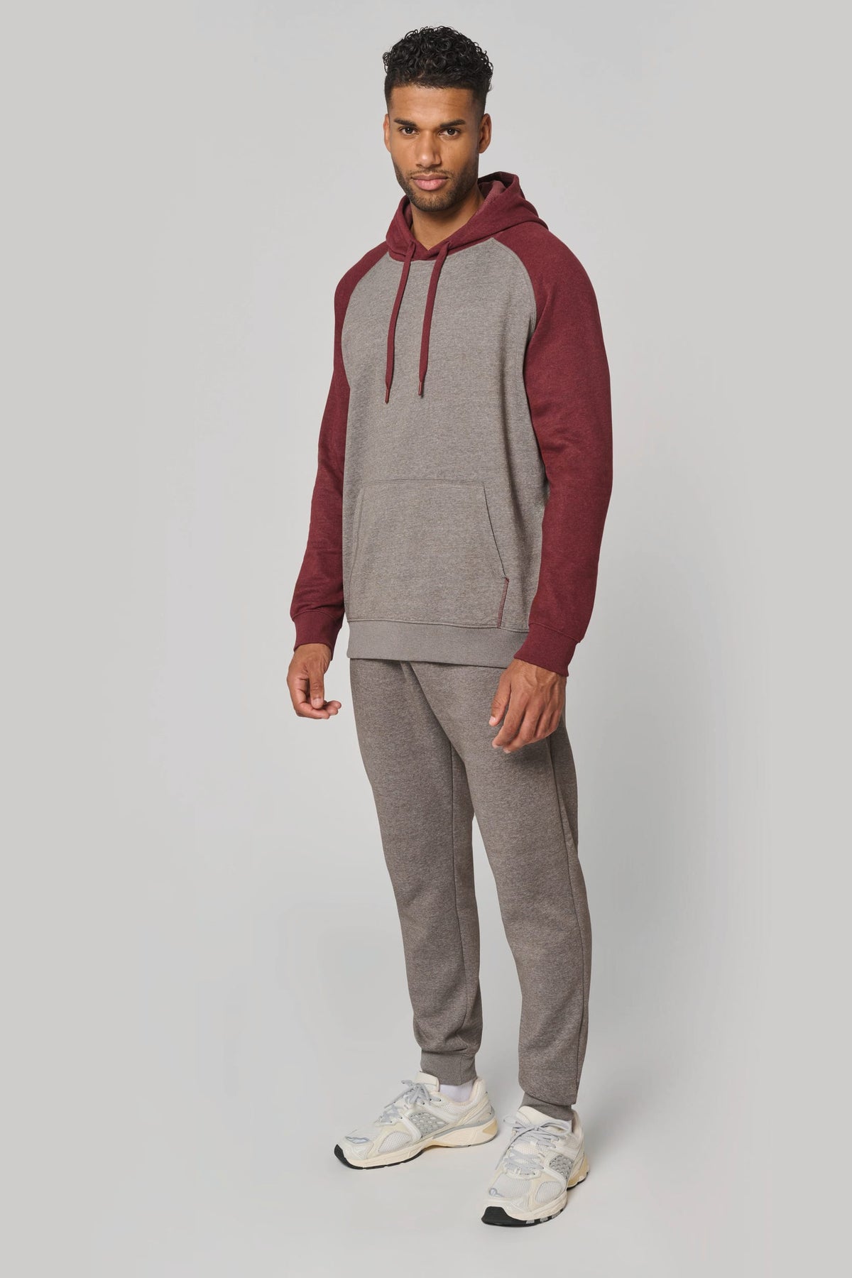 PROACT® PA369 Tweekleurige sweater met capuchon volwassene