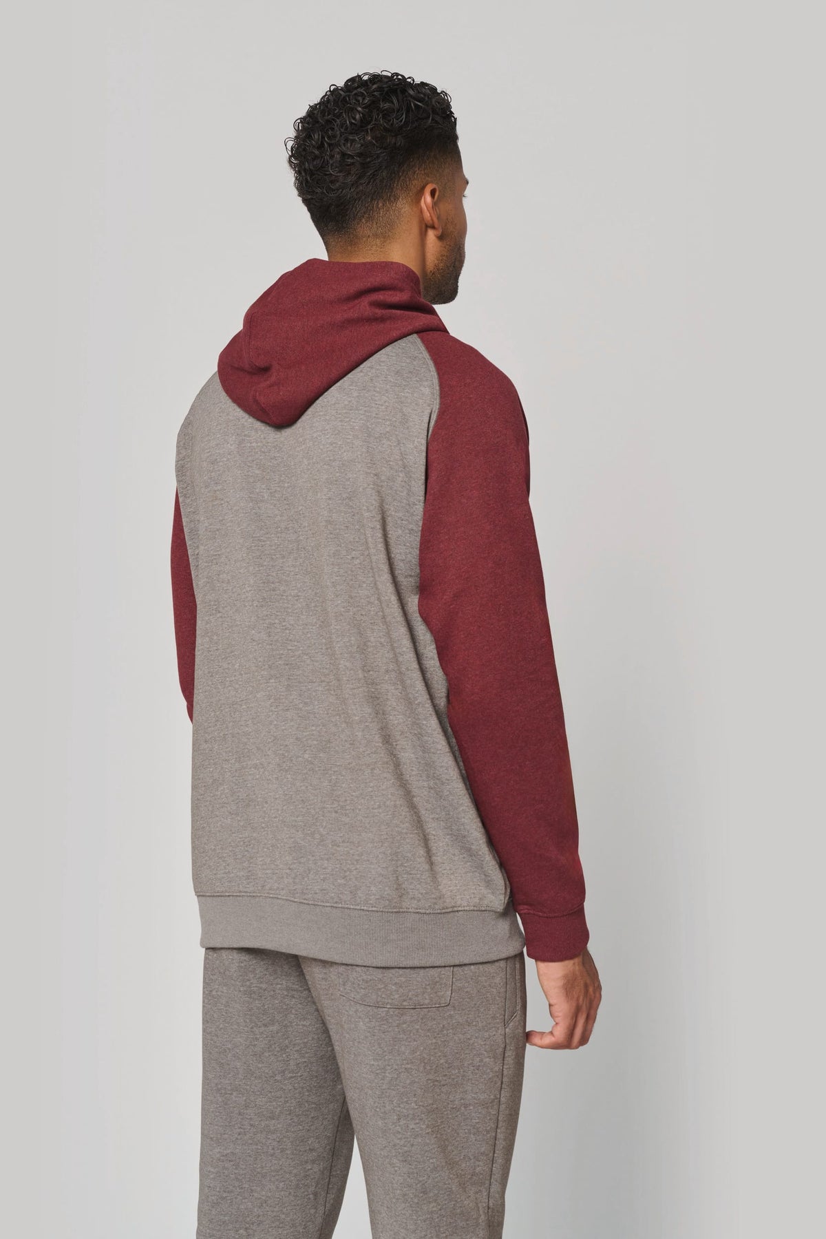 PROACT® PA369 Tweekleurige sweater met capuchon volwassene