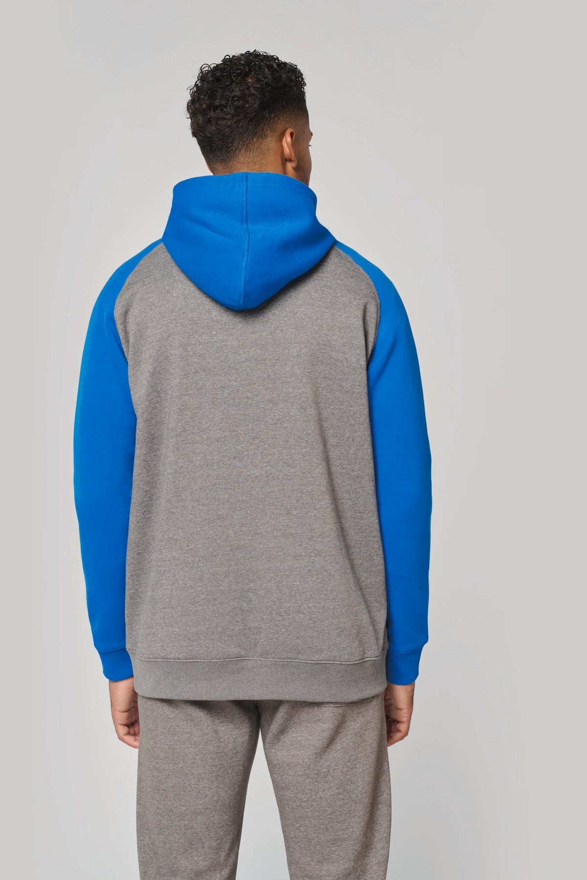 PROACT® PA380 Tweekleurig sweatvest met capuchon unisex