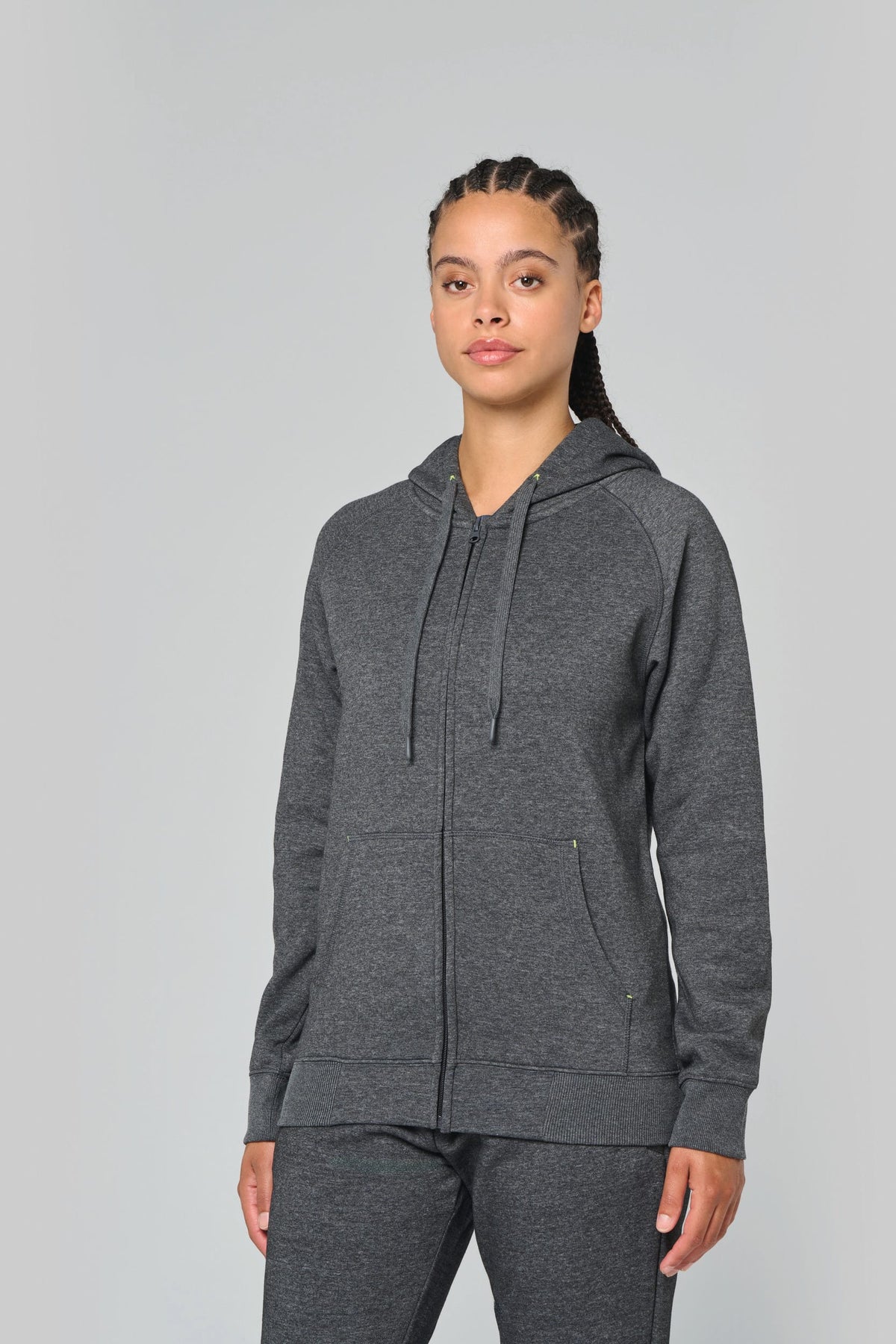 PROACT® PA383 unisex sweatvest met capuchon