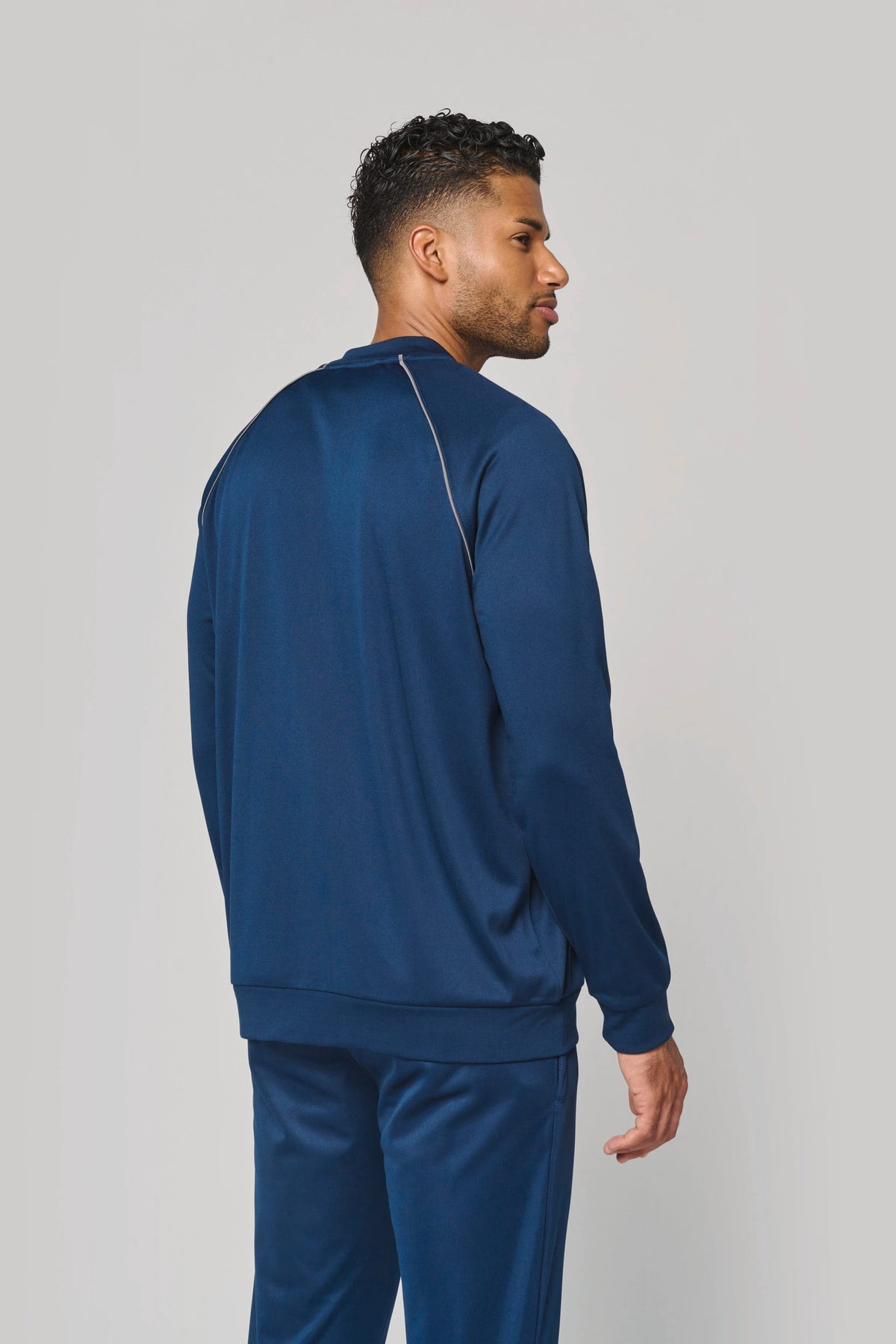 PROACT® PA384 unisex trainingsjasje met rits en biesje