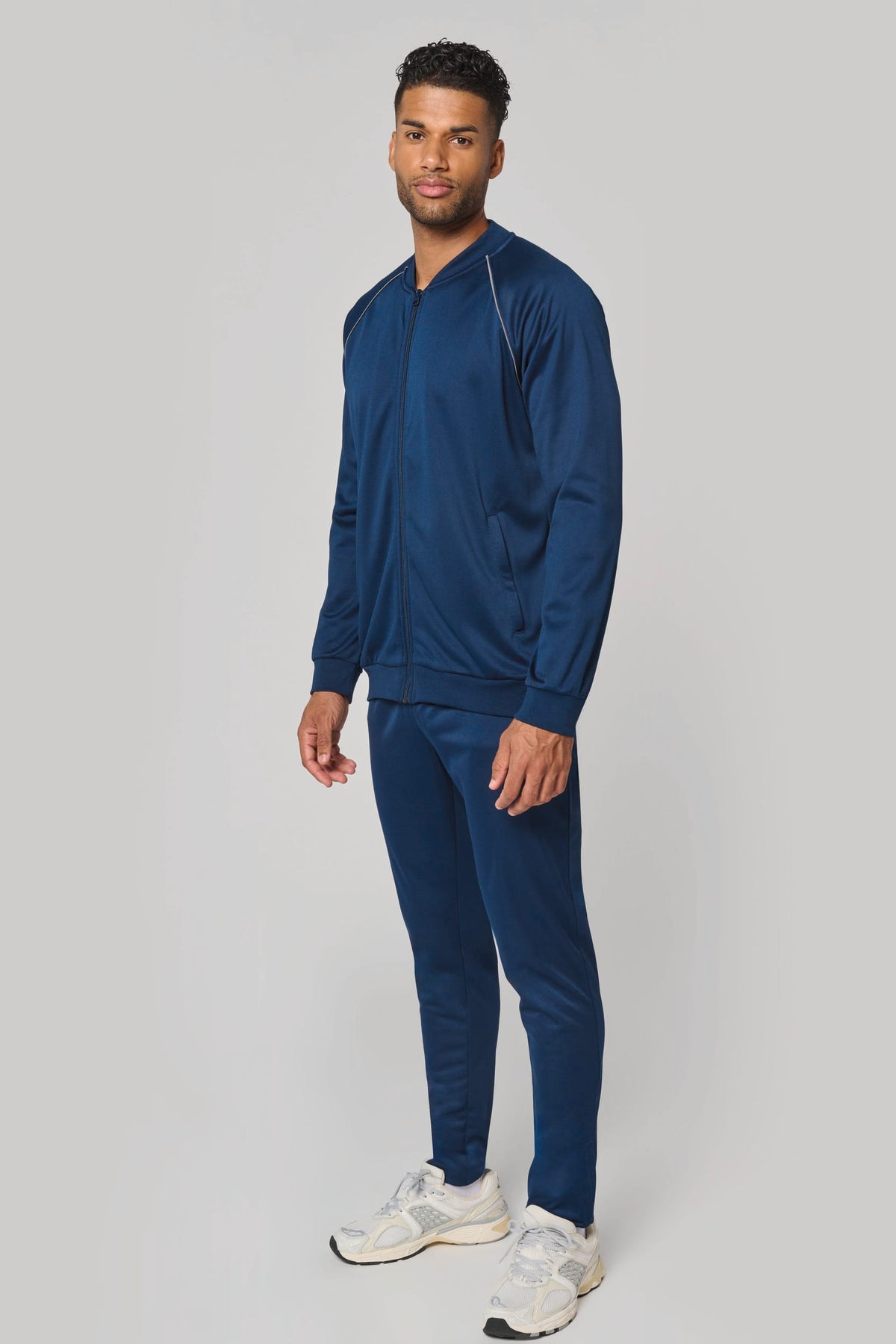 PROACT® PA384 unisex trainingsjasje met rits en biesje