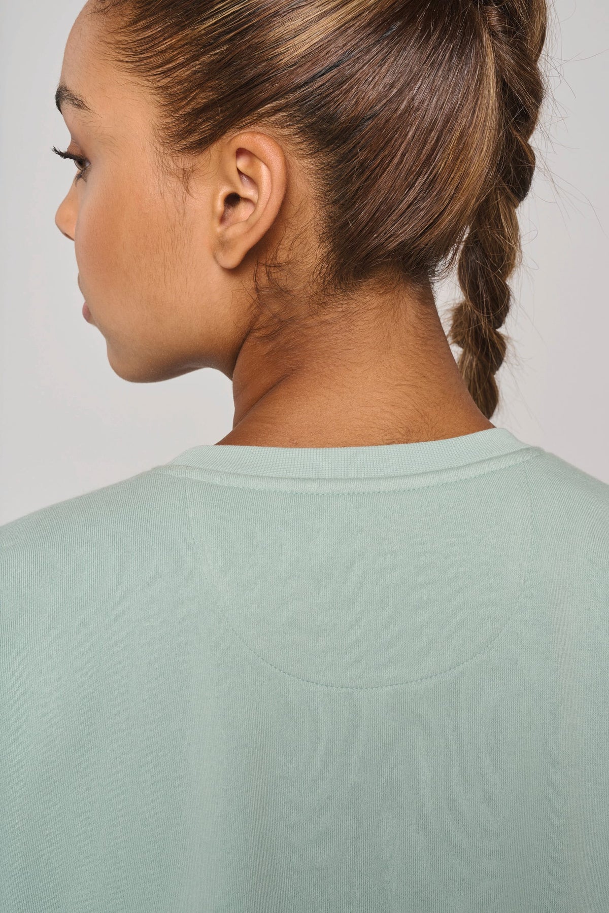 PROACT® PA394 Cropped damessweater met korte mouwen en ronde hals
